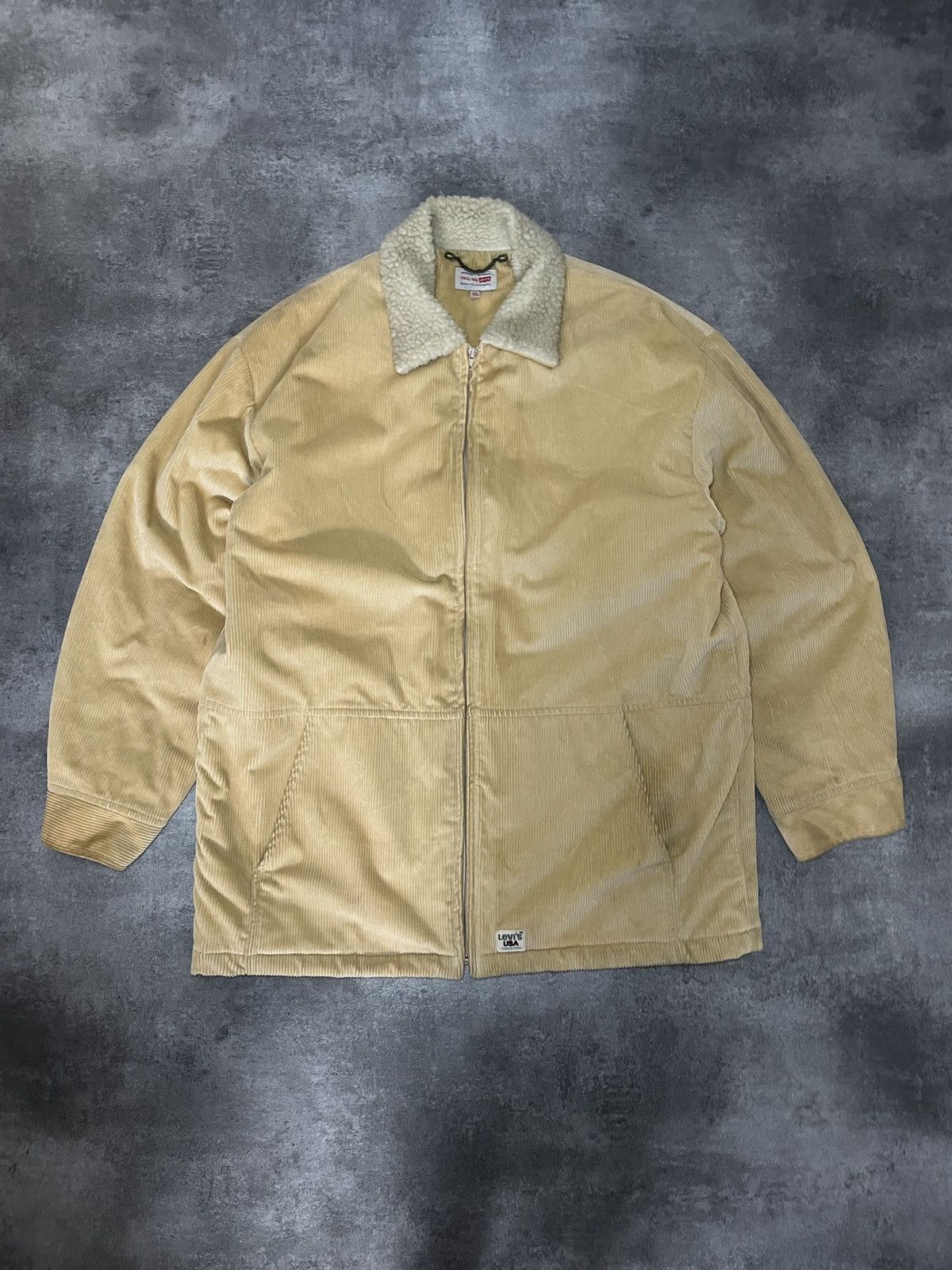 Levi's 💥RARE💥Vintage Levis 90s Corduroy Heavy Jacket Rare Hype Size US XXL / EU 58 / 5 - 1 Thumbnail
