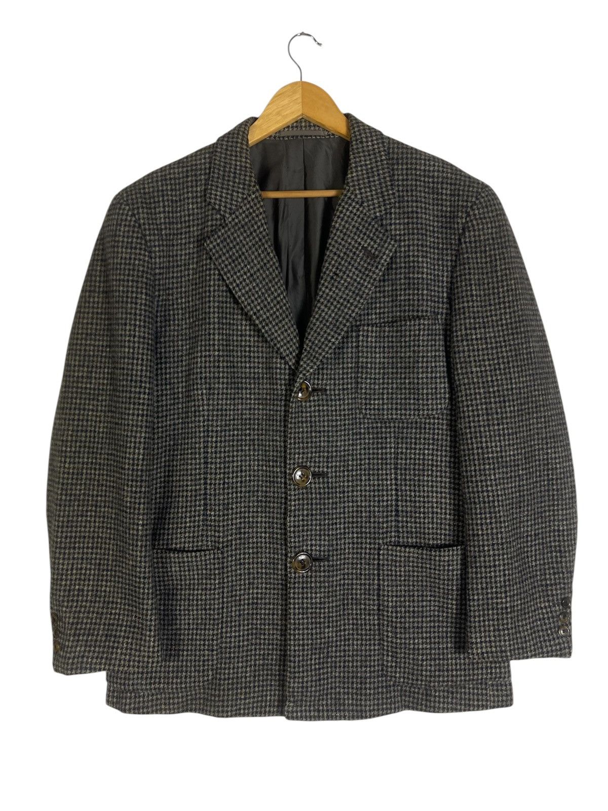 Comme des Garcons Homme Plus Archive COMME des GARÇONS HOMME PLUS Houndstooth Wool Jacket Size US M / EU 48-50 / 2 - 1 Thumbnail