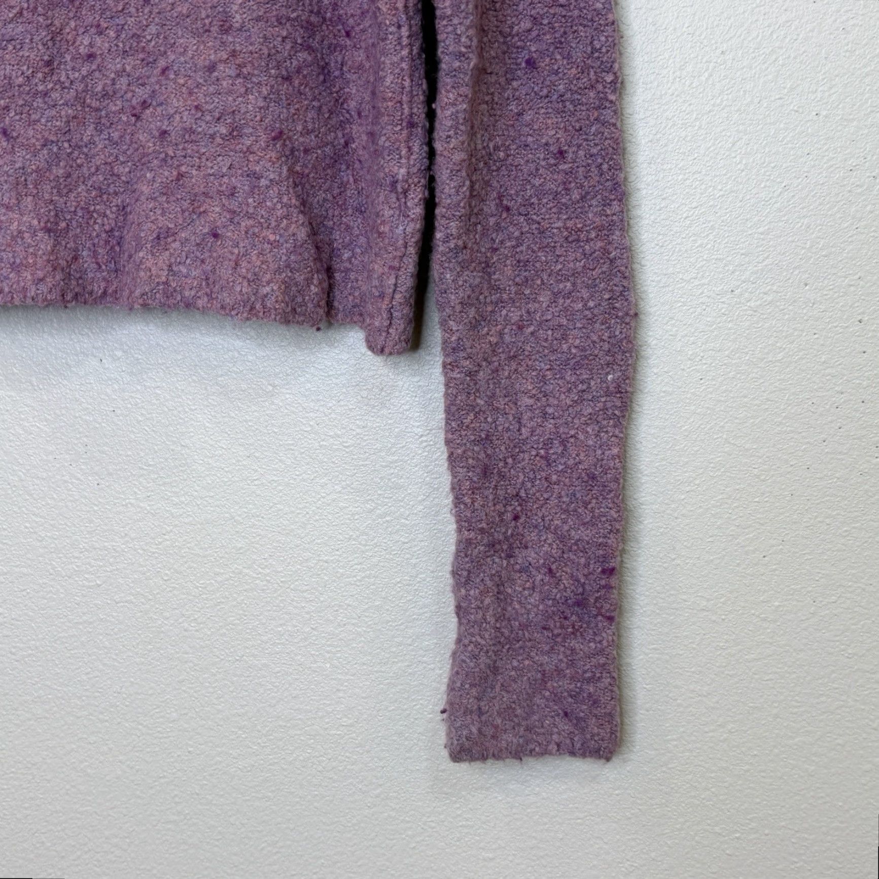 Free People VINTAGE Free People Crop Turtleneck Sweater Womens Small Lavender Purple Knit Long Sleeve Pullover Bohemian Winter Fall Spring Casual Travel Womens Size S / US 4 / IT 40 - 4 Thumbnail