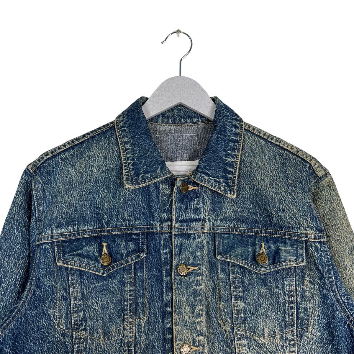 Japanese Brand 🔥 VERY RARE DYED TRUCKER DENIM JACKET Size US M / EU 48-50 / 2 - 3 Thumbnail