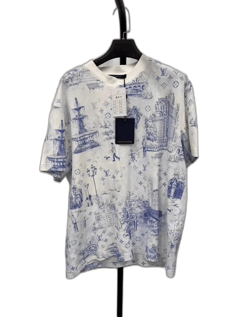 Louis Vuitton Louis Vuitton Cotton Print Short Sleeve T-Shirt-yf Size US L / EU 52-54 / 3 - 1 Thumbnail