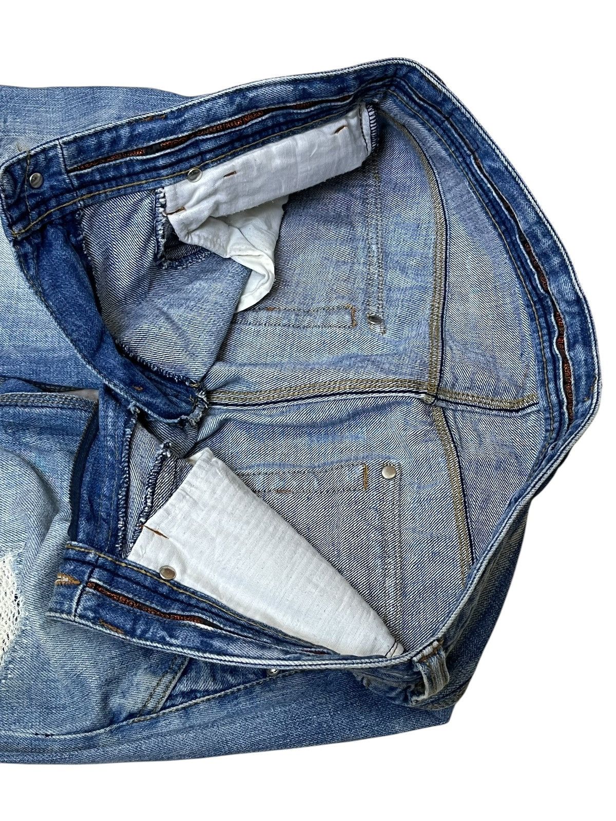 Nicole Club SICK🔥NICOLE CLUB FOR MEN DISTRESSED FLARED JEANS Size US 34 / EU 50 - 11 Thumbnail