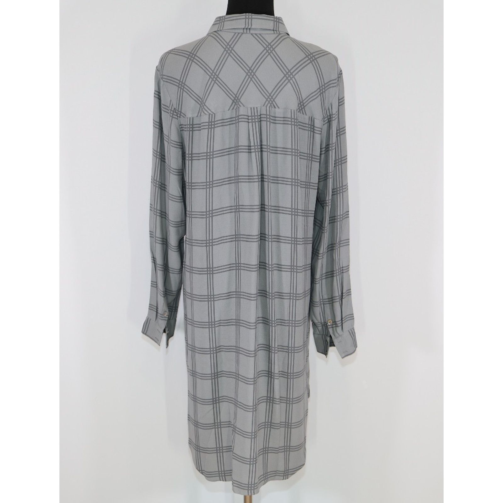 Eileen Fisher NWoT EILEEN FISHER Plaid Silk Oversized Shirt Dress Size M Size M / US 6-8 / IT 42-44 - 4 Thumbnail