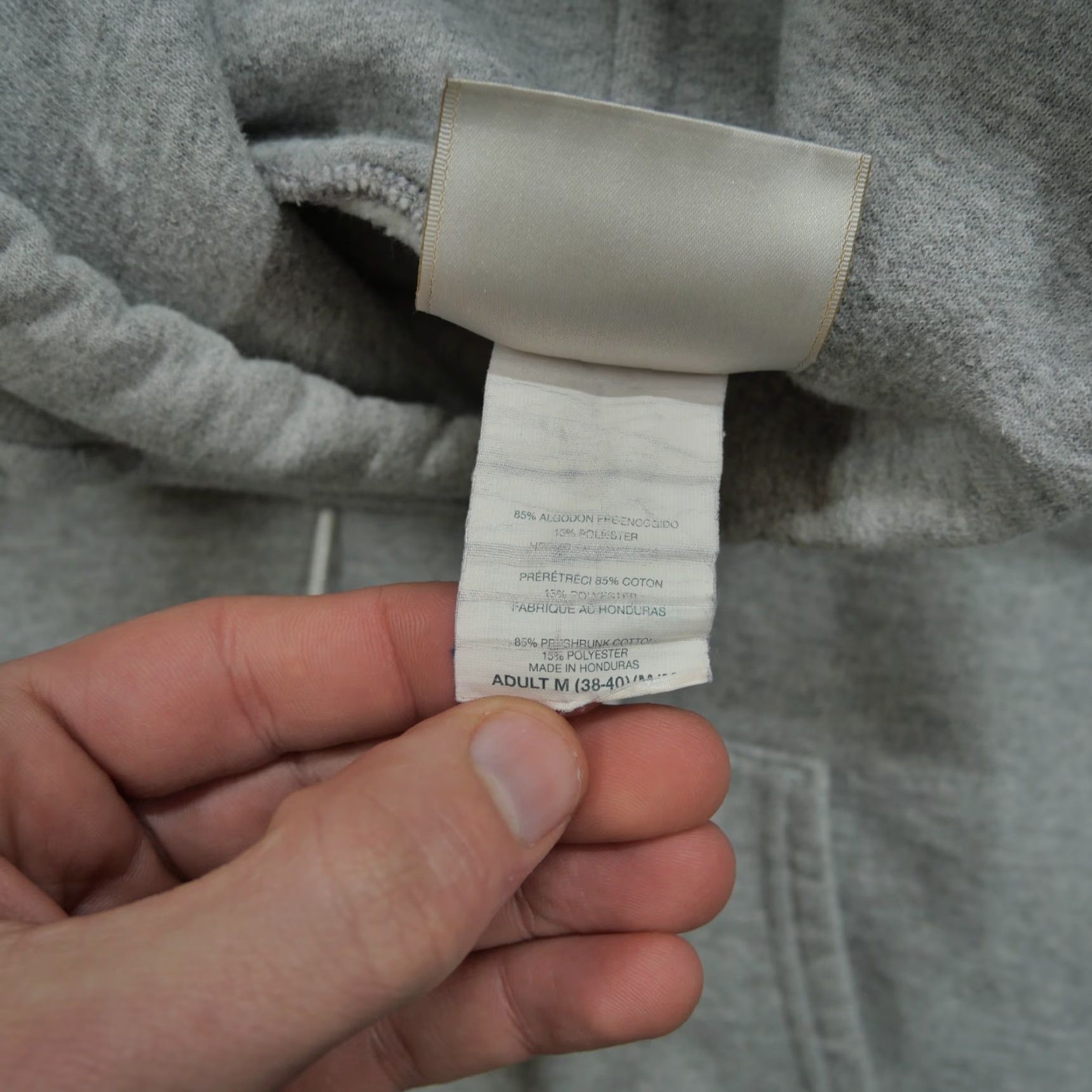 Hanes VINTAGE Hanes Hoodie Men Pullover M Medium Grey Hooded Sweatshirt - Logo, Fleece, Cotton/Polyester, Long Sleeve, Regular Fit, Vintage, 90s/Y2K Mens Size US M / EU 48-50 / 2 - 5 Thumbnail
