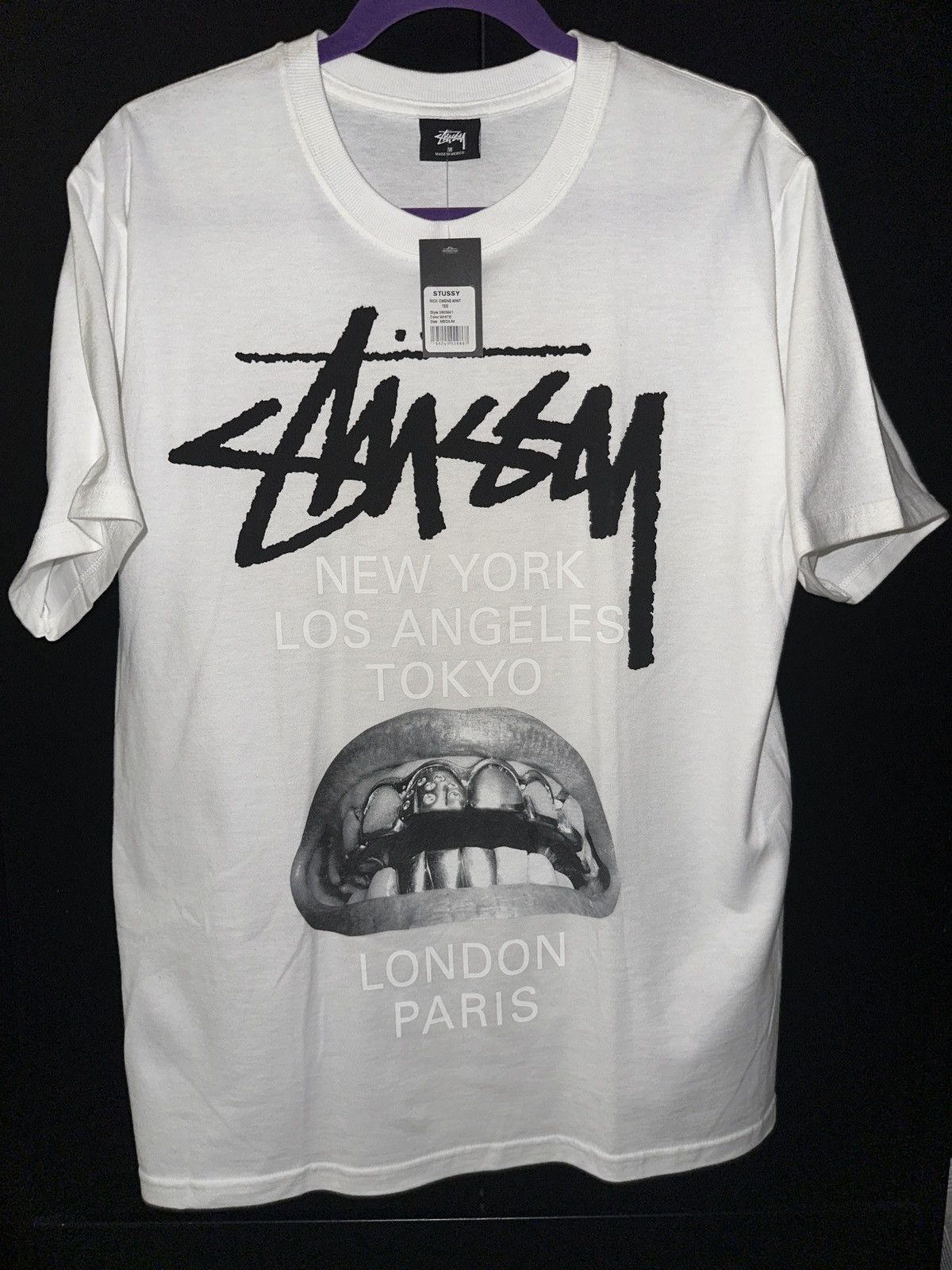 ★関税込★STUSSY★Stussy x Rick Owens 40 WT T-Shirt★Tシャツ ☆関税込☆STUSSY☆Stussy x Rick Owens 40 WT T-Shirt☆Tシャツ