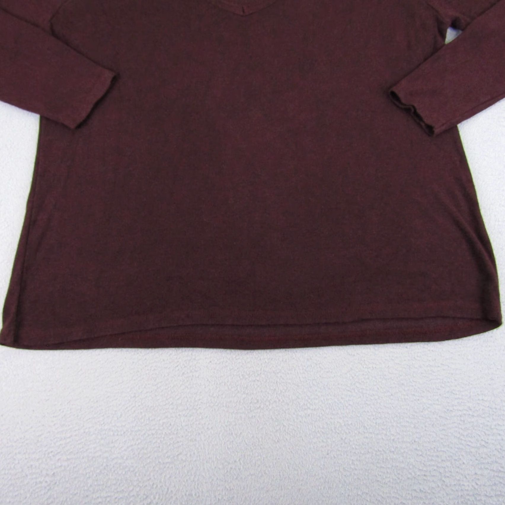 Brandy Melville Brandy Melville Sweater Shirt Womens One Size Red Raglan Low Cut Pullover Knit Wool Cashmere Blend Vintage-Style Pullover Size ONE SIZE - 5 Thumbnail