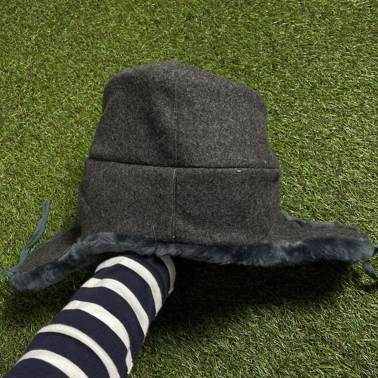 Vintage Y2K Black Furry Beanie Ushanka Alt Grunge Streetwear Boxy OS Size ONE SIZE - 3 Thumbnail