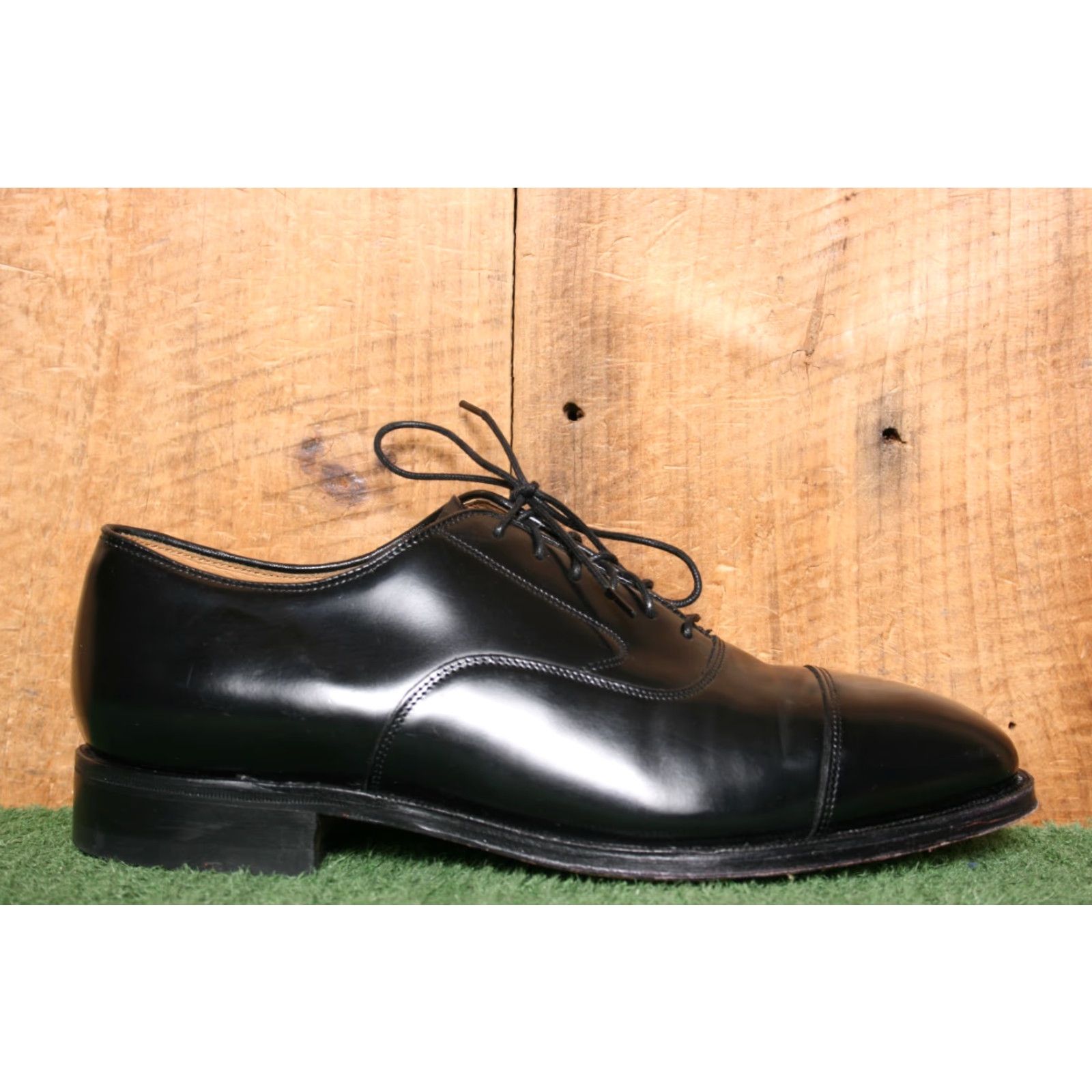 Johnston & Murphy JOHNSTON & MURPHY Optima Black Leather Cap Toe Oxfords Dress Shoes Sz. 8D Mens Size ONE SIZE - 2 Thumbnail