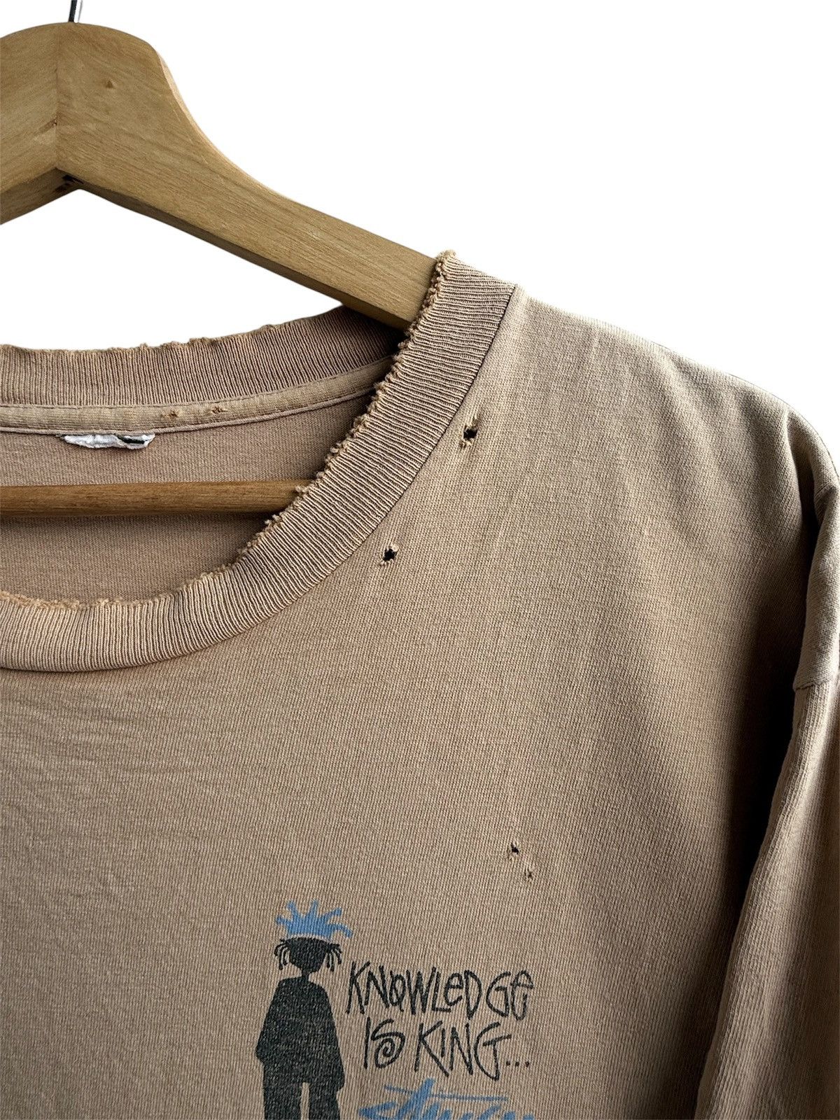 Stussy Vintage Trashed 80s STUSSY Knowledge is King tee Size US L / EU 52-54 / 3 - 7 Thumbnail
