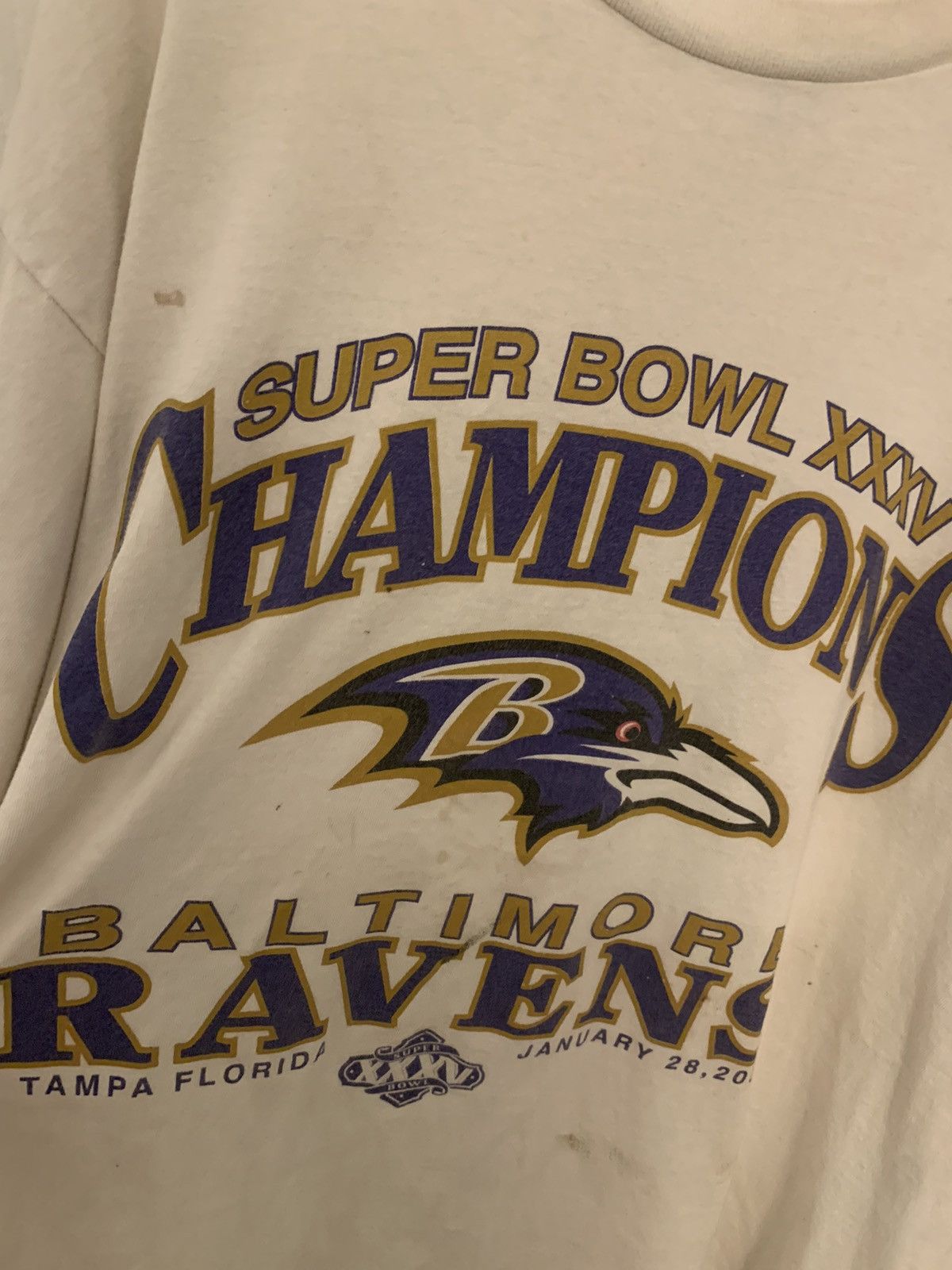 NFL Baltimore ravens Super Bowl champs tee Size US XL / EU 56 / 4 - 4 Thumbnail