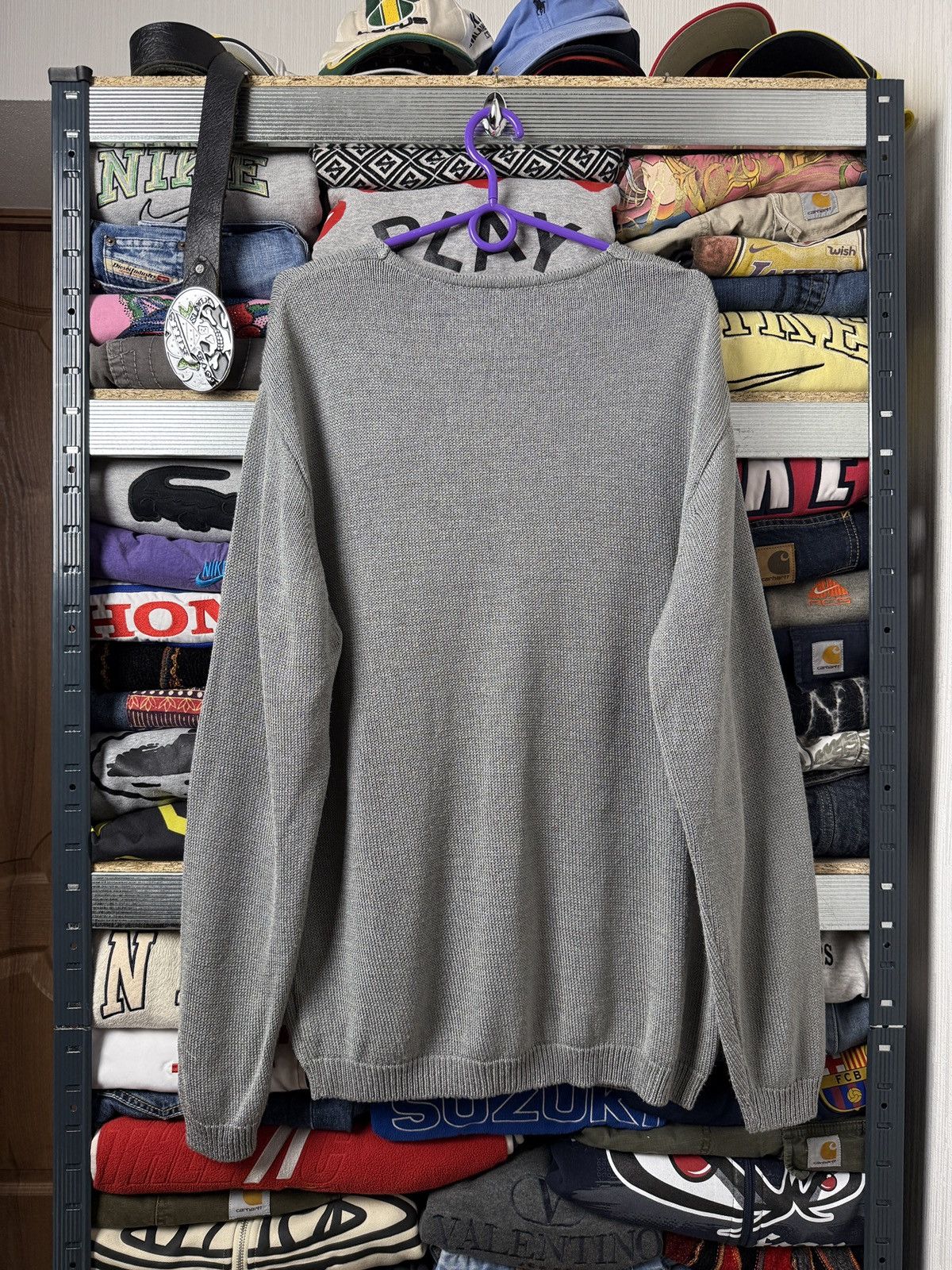 Vintage Vintage Dolce Gabbana Ribbed Sweater Big Logo Avant Garde Size US XXL / EU 58 / 5 - 2 Thumbnail