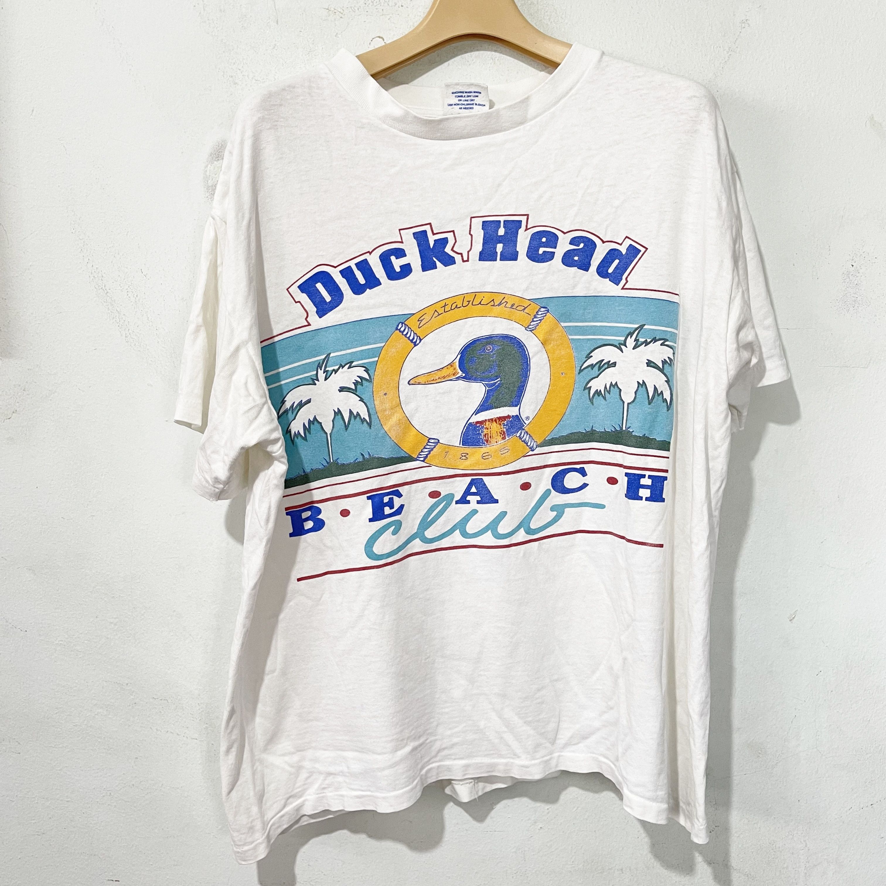 Duck Head intage 90s Duck Head Beach Club T-Shirt Size US M / EU 48-50 / 2 - 1 Thumbnail