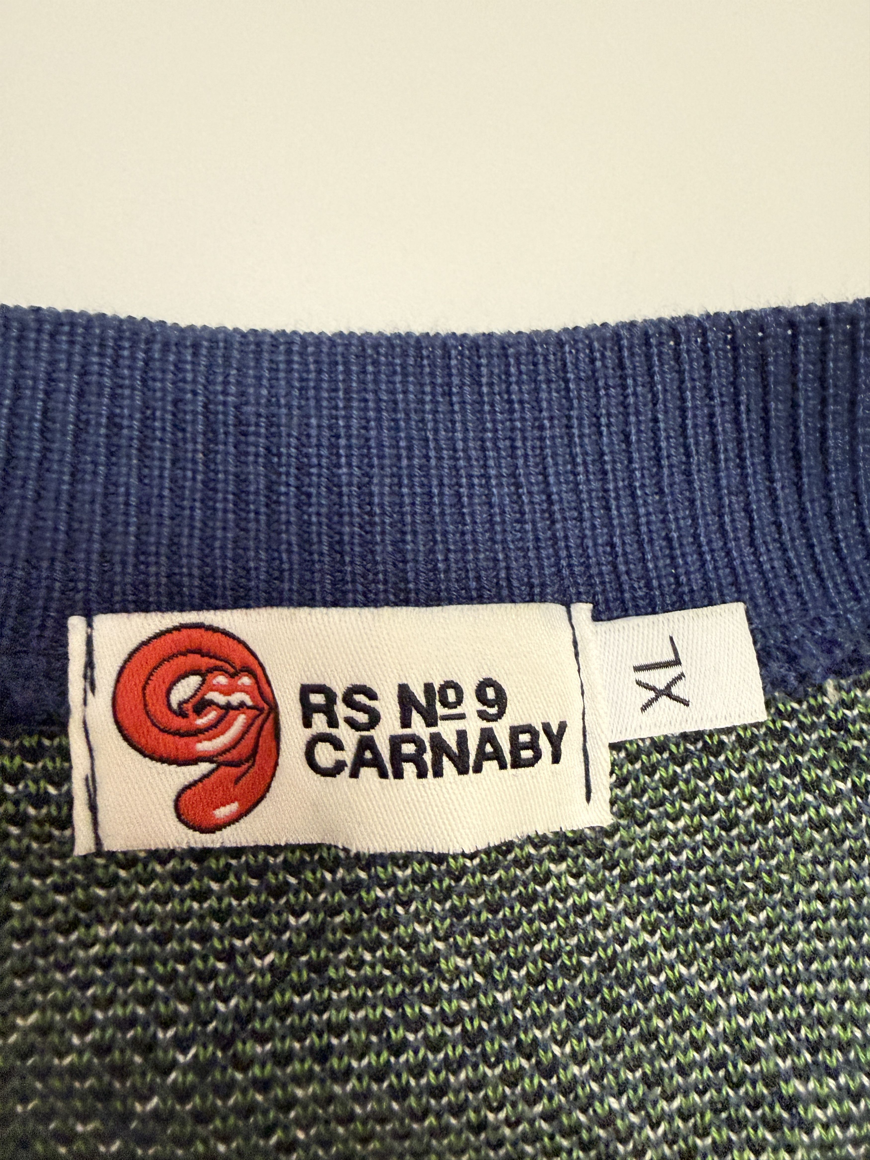 The Rolling Stones Rolling Stones #9 Carnaby Album Blue Knit Vest Mens size XL Size US L / EU 52-54 / 3 - 5 Thumbnail
