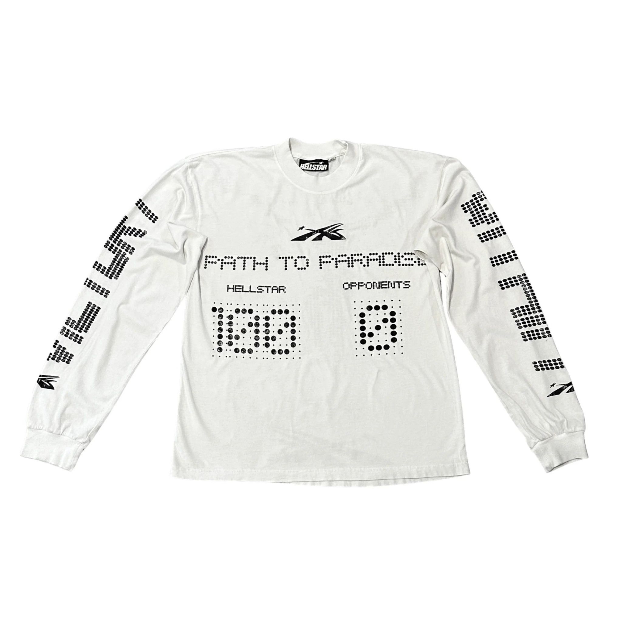 image of Hellstar Sports Scoreboard L/s T-Shirt White, Men's (Size Small)