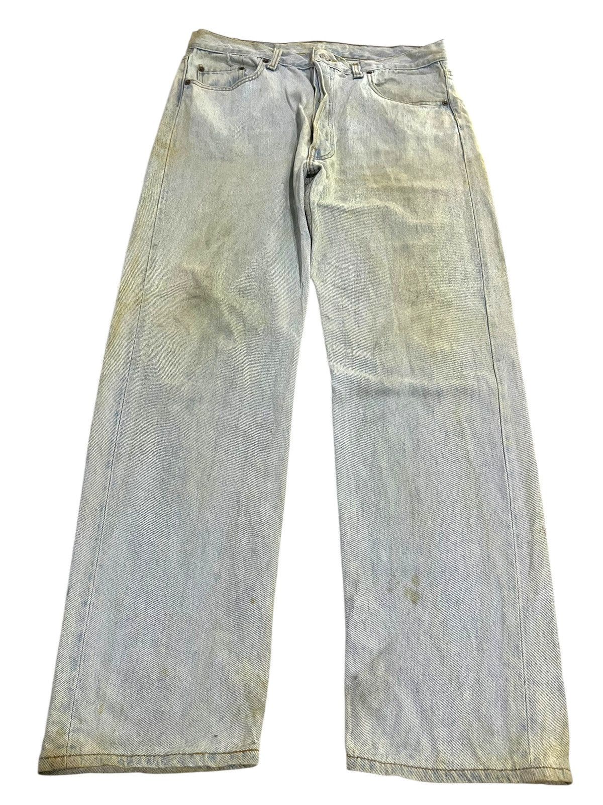 If Six Was Nine × Japanese Brand × Le Grande Bleu (L.G.B.) VINTAGE RUSTY LEVIS 501 WASHED BLUE DENIM JEANS Size US 35 - 1 Thumbnail