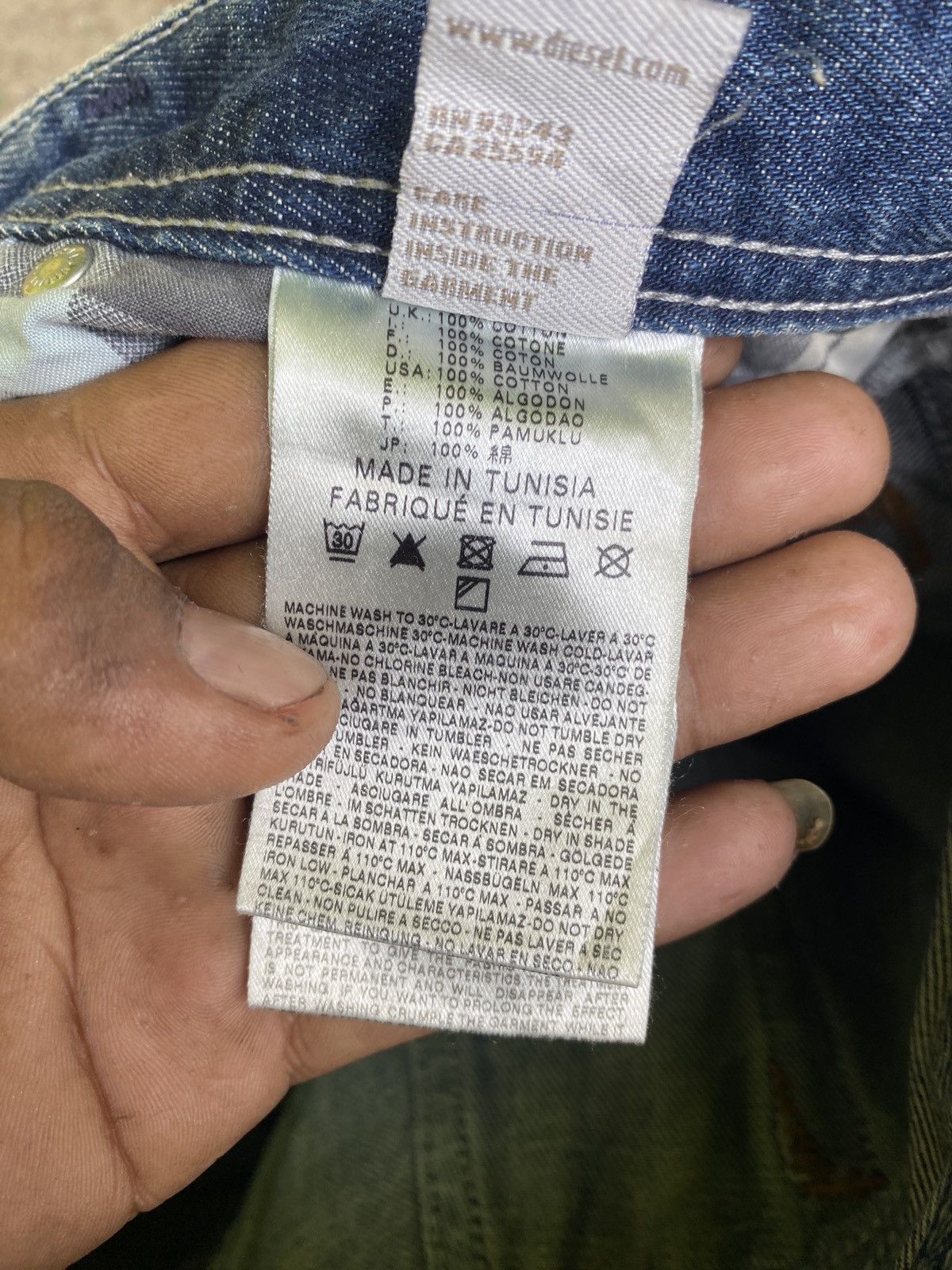Diesel × Vintage Vintage diesel safado denim Size US 32 / EU 48 - 8 Thumbnail