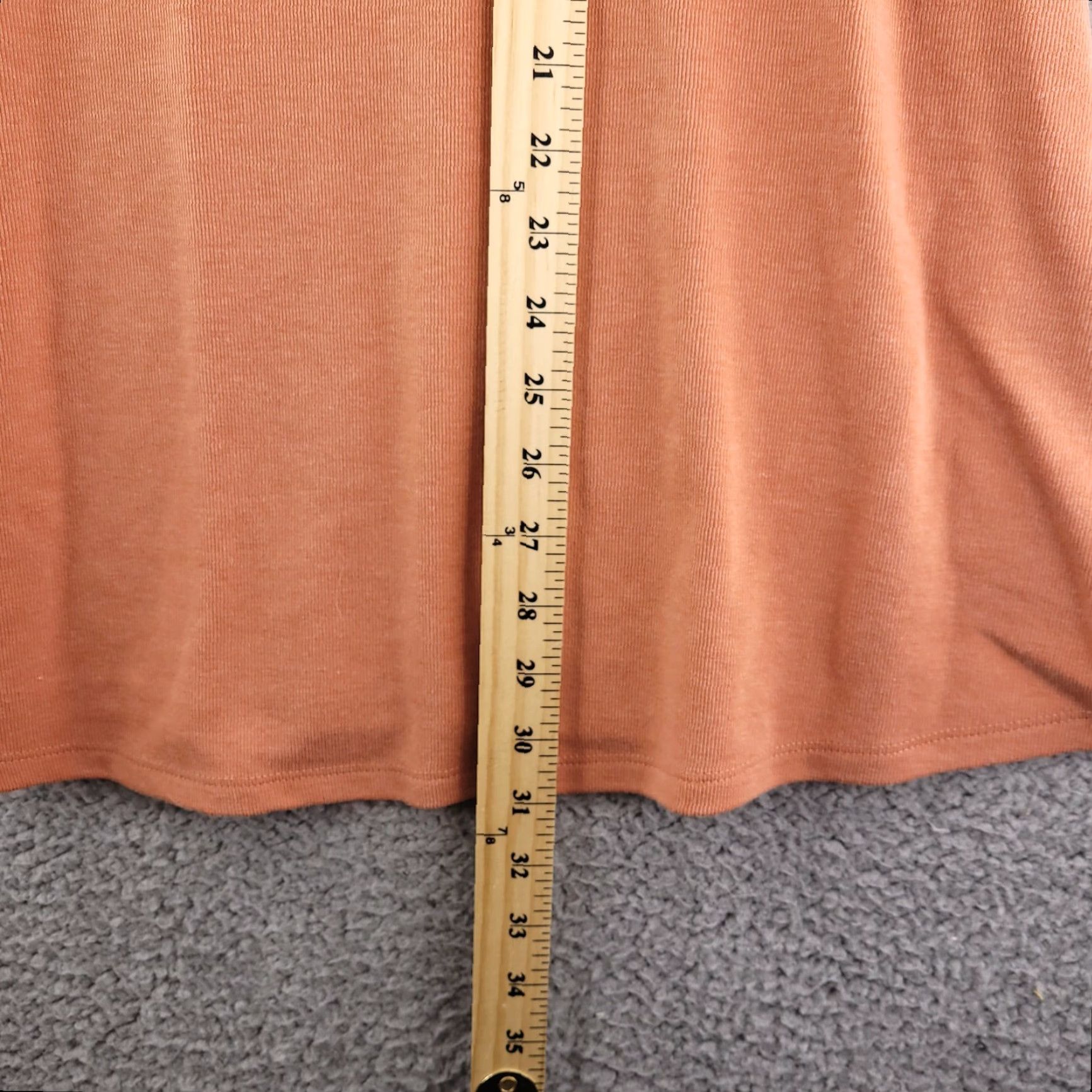 Forever 21 FOREVER 21 Shirt Dress Women's Small Orange Cotton Midi Short Sleeve Knit Sage?? Size S / US 4 / IT 40 - 7 Thumbnail