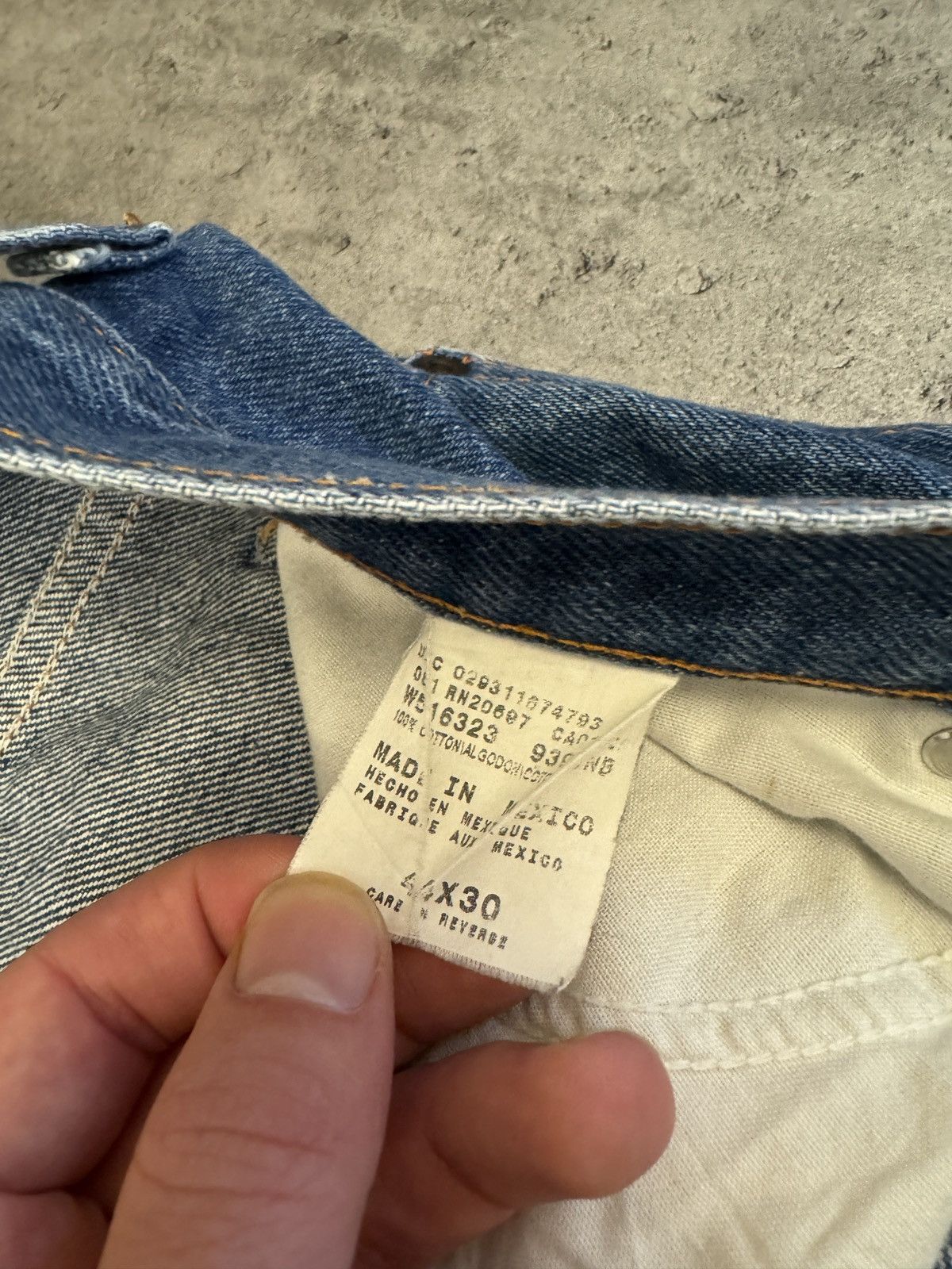 Dickies × Vintage Dickies Baggy Jeans Denim Blue Workwear Logo Wide Leg rap Size US 44 / EU 60 - 8 Thumbnail