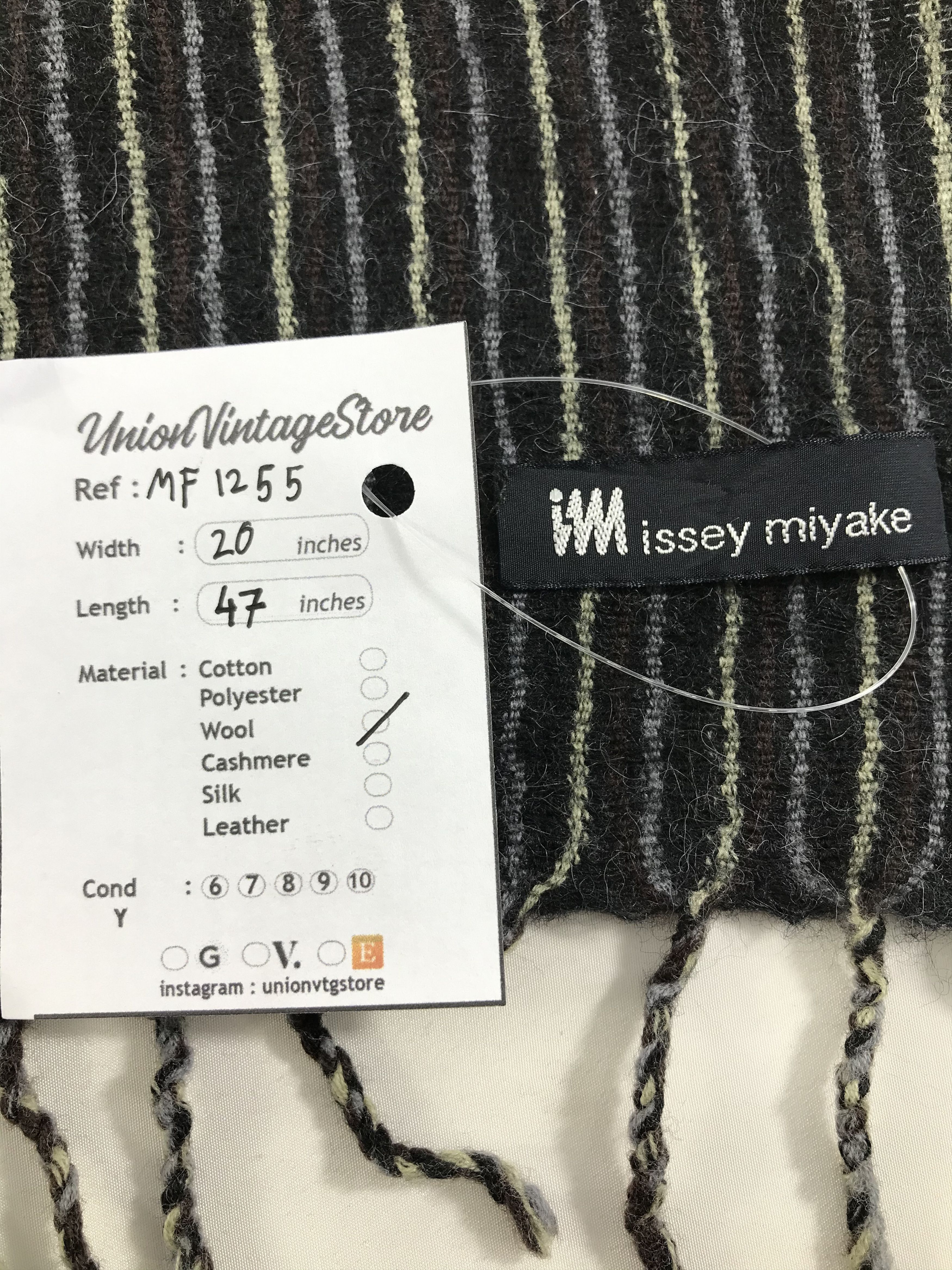 Issey Miyake Vintage Issey Miyake Scarf/Muffler/Neckwear MF1255 Size ONE SIZE - 4 Thumbnail