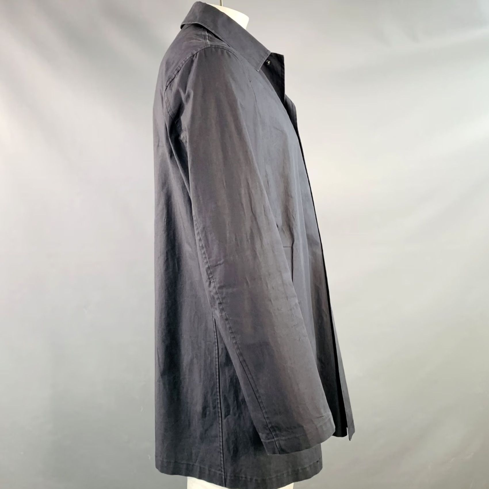 Jil Sander JIL SANDER Coat Black Cotton Spread Collar Snaps Coat Size 42 Men Adult Leather? Size US XS / EU 42 / 0 - 2 Thumbnail