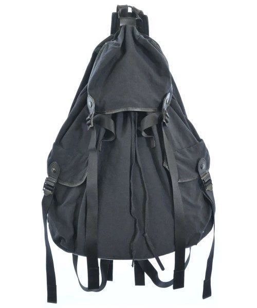 Yohji Yamamoto Black Drawstring Backpack with Adjustable Straps Size ONE SIZE - 1 Thumbnail
