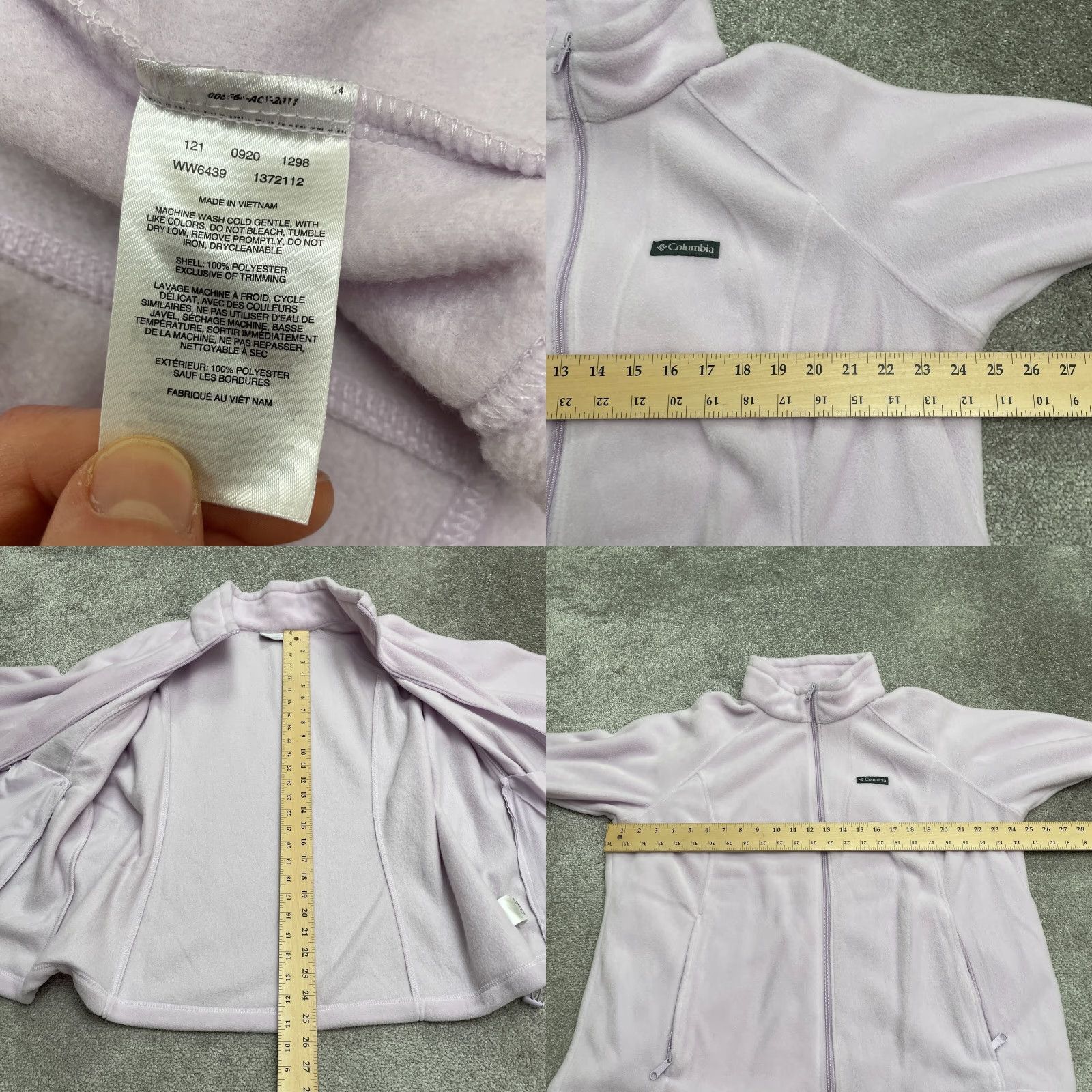 Pinko Columbia Benton Springs Jacket Womens 2X Pink Fleece Full Zip Pockets Outdoor Size XXL / US 16-18 / IT 52-54 - 8 Thumbnail