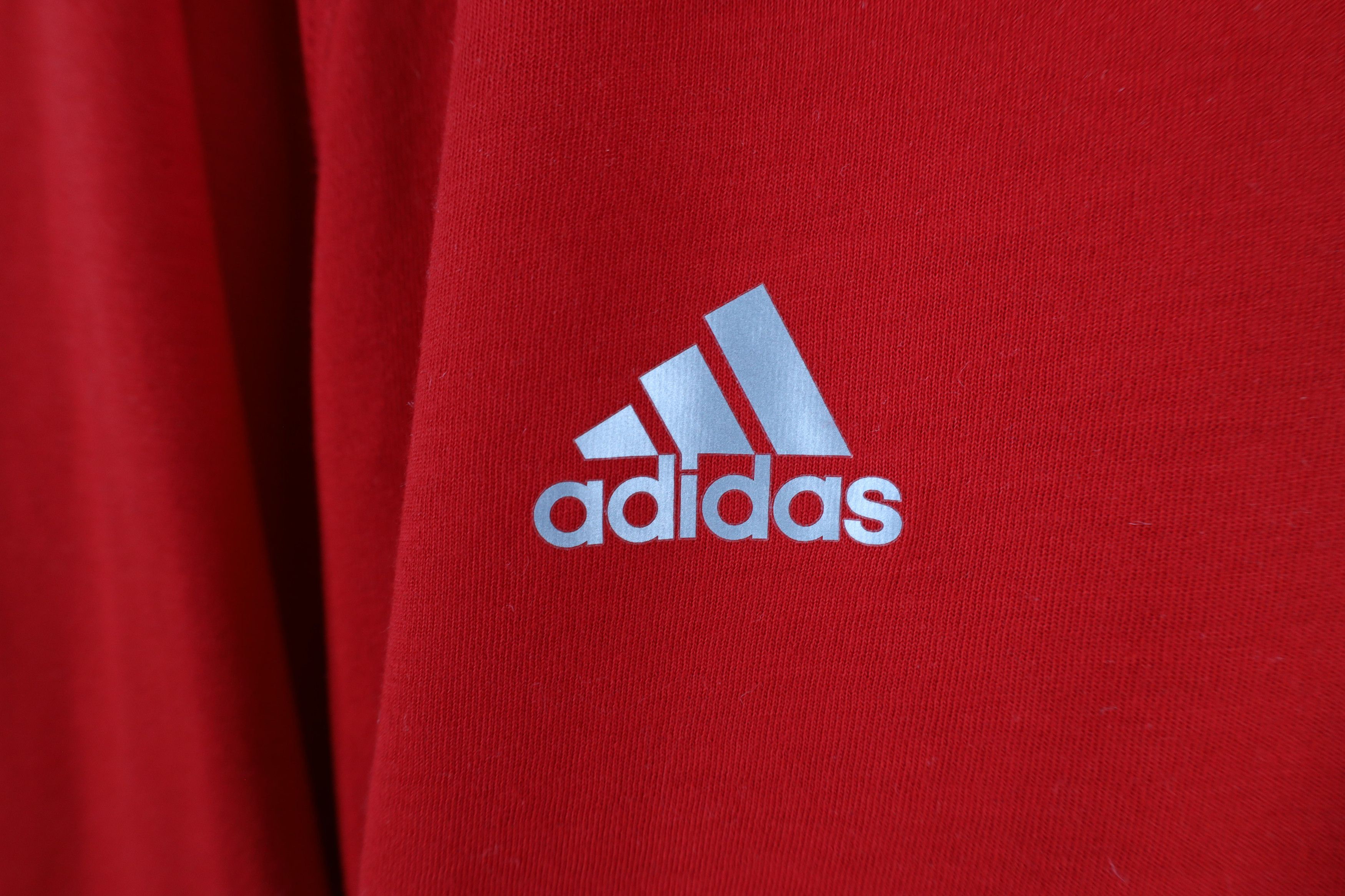 Adidas × Vintage Adidas Red Wings Hockey Half Zip Pullover Top Jacket Red Size US XL / EU 56 / 4 - 5 Thumbnail