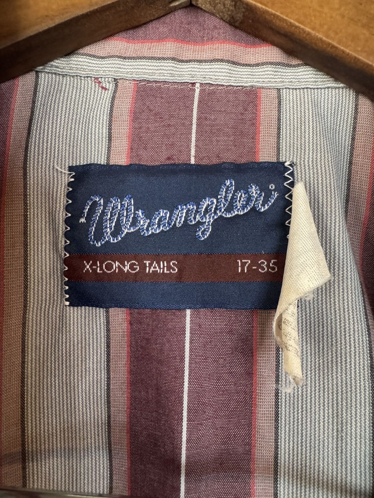 Vintage × Wrangler Vintage Wrangler Pearl Snap Western Shirt – Maroon & Gray Size US XL / EU 56 / 4 - 3 Thumbnail