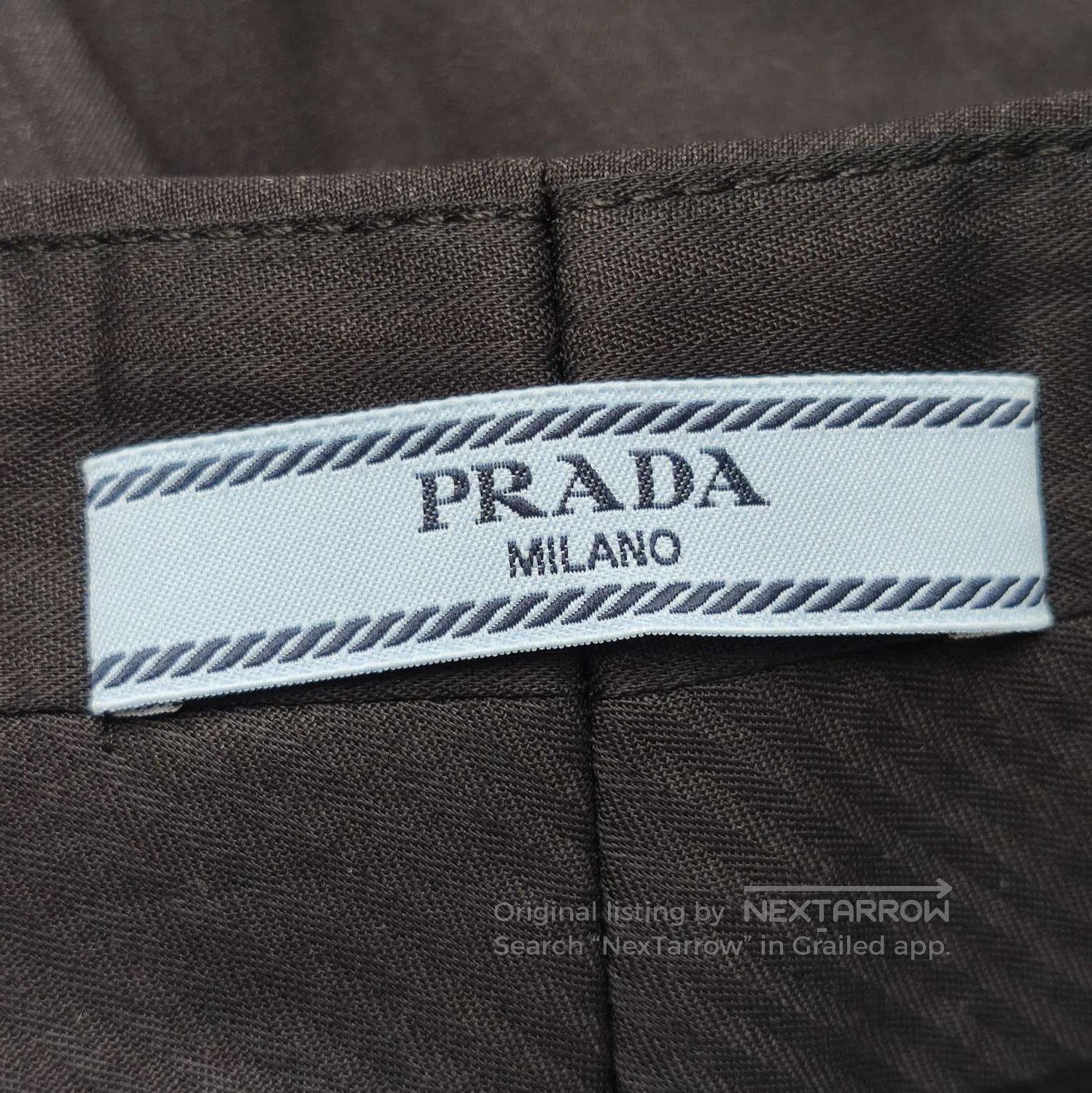 Prada Prada Black Wool Wide. Size 37" - 4 Thumbnail