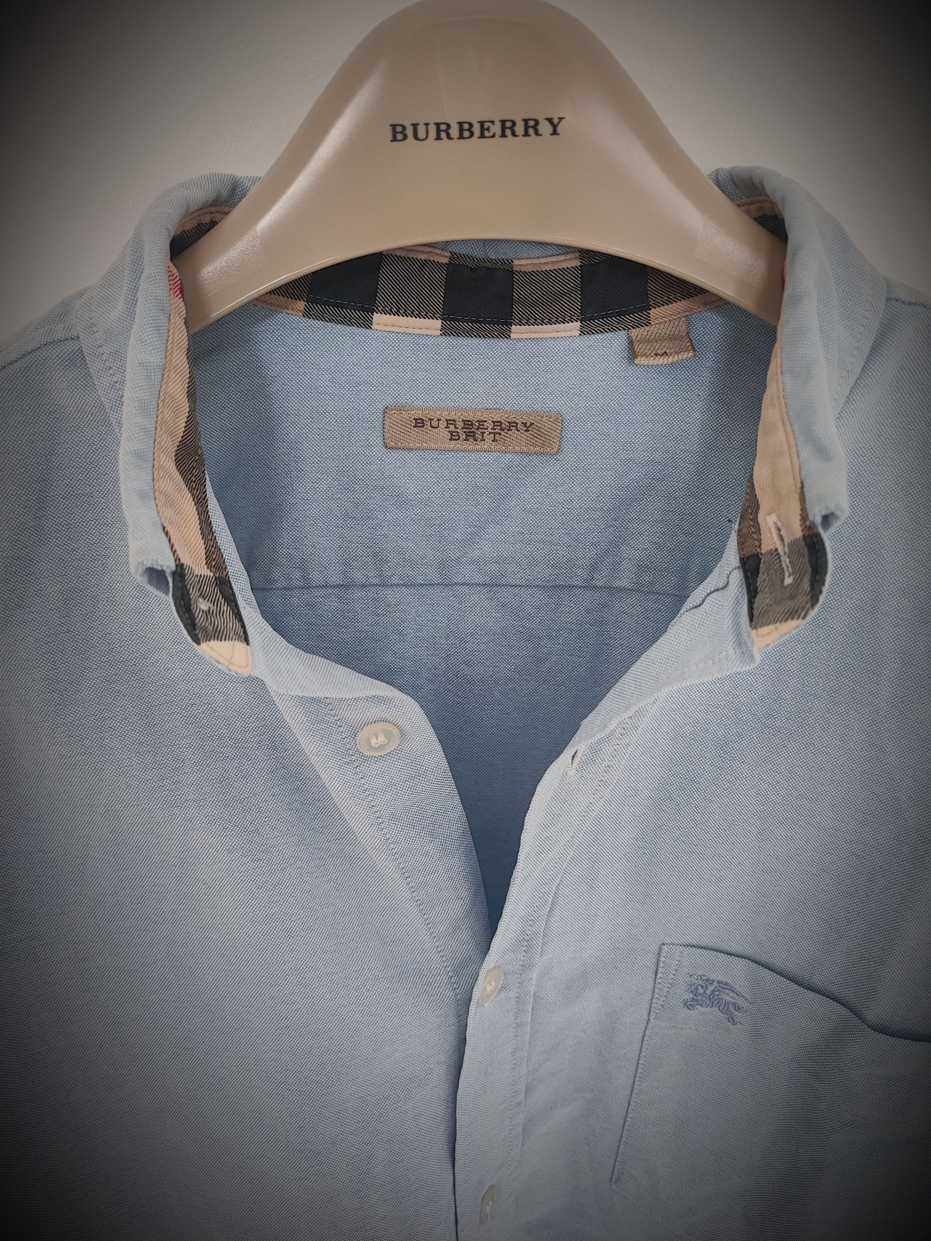 Burberry 🔥 Burberry Shirt Size M Blue🔥 Size US M / EU 48-50 / 2 - 1 Thumbnail
