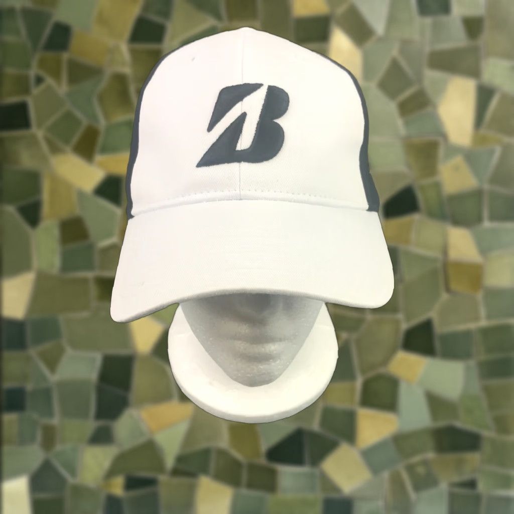 Logo 7 Bridgestone Womens Golf Hat Cap Black Adjustable Embroidered Logo B330 Front Back Twill Cotton Polyester Blend Hat Womens Adjustable Cap Size ONE SIZE - 1 Thumbnail