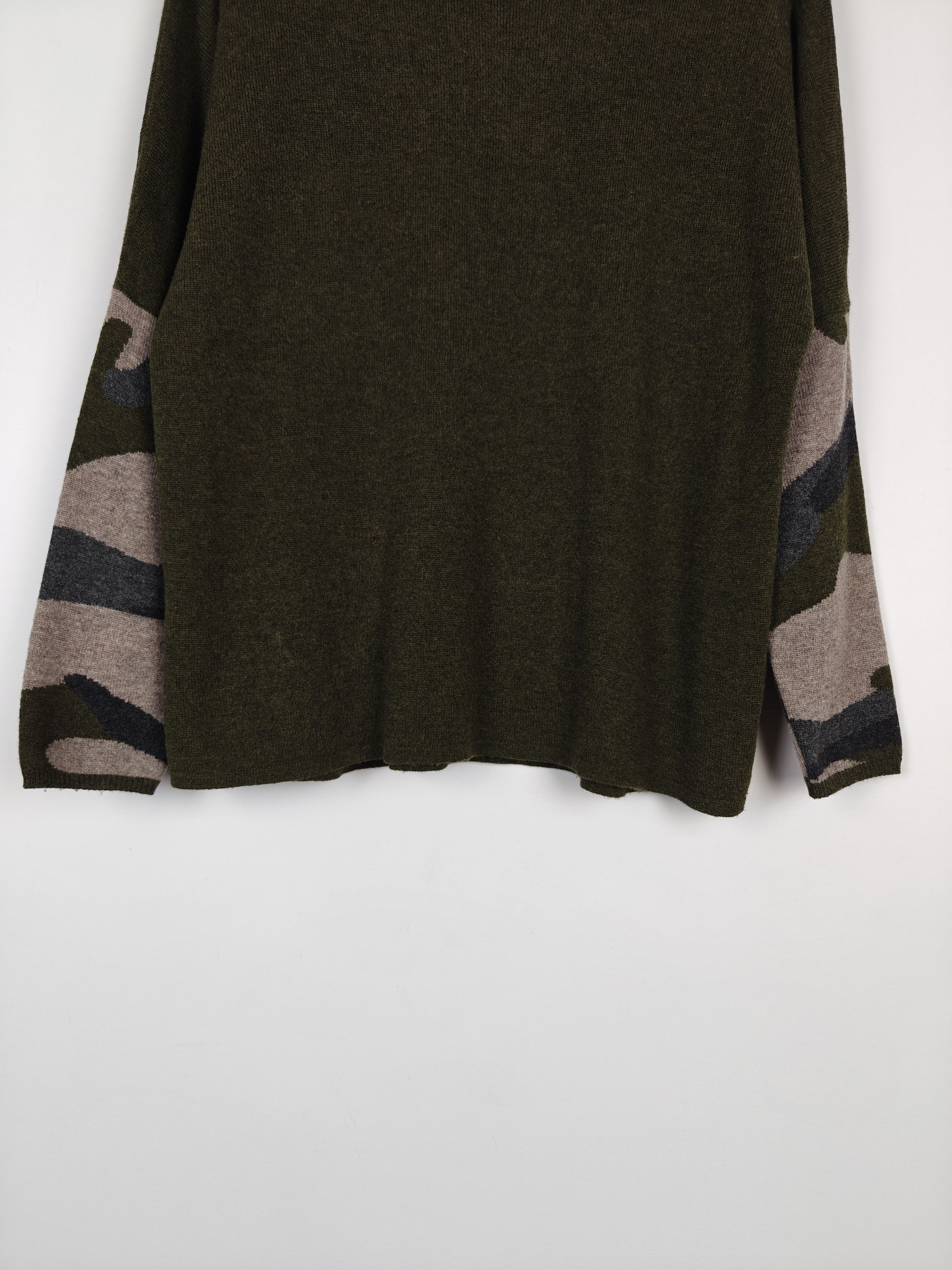 Other Kitted Cashmere Sweater Camo Sleeves Pullover M Size US M / EU 48-50 / 2 - 3 Thumbnail
