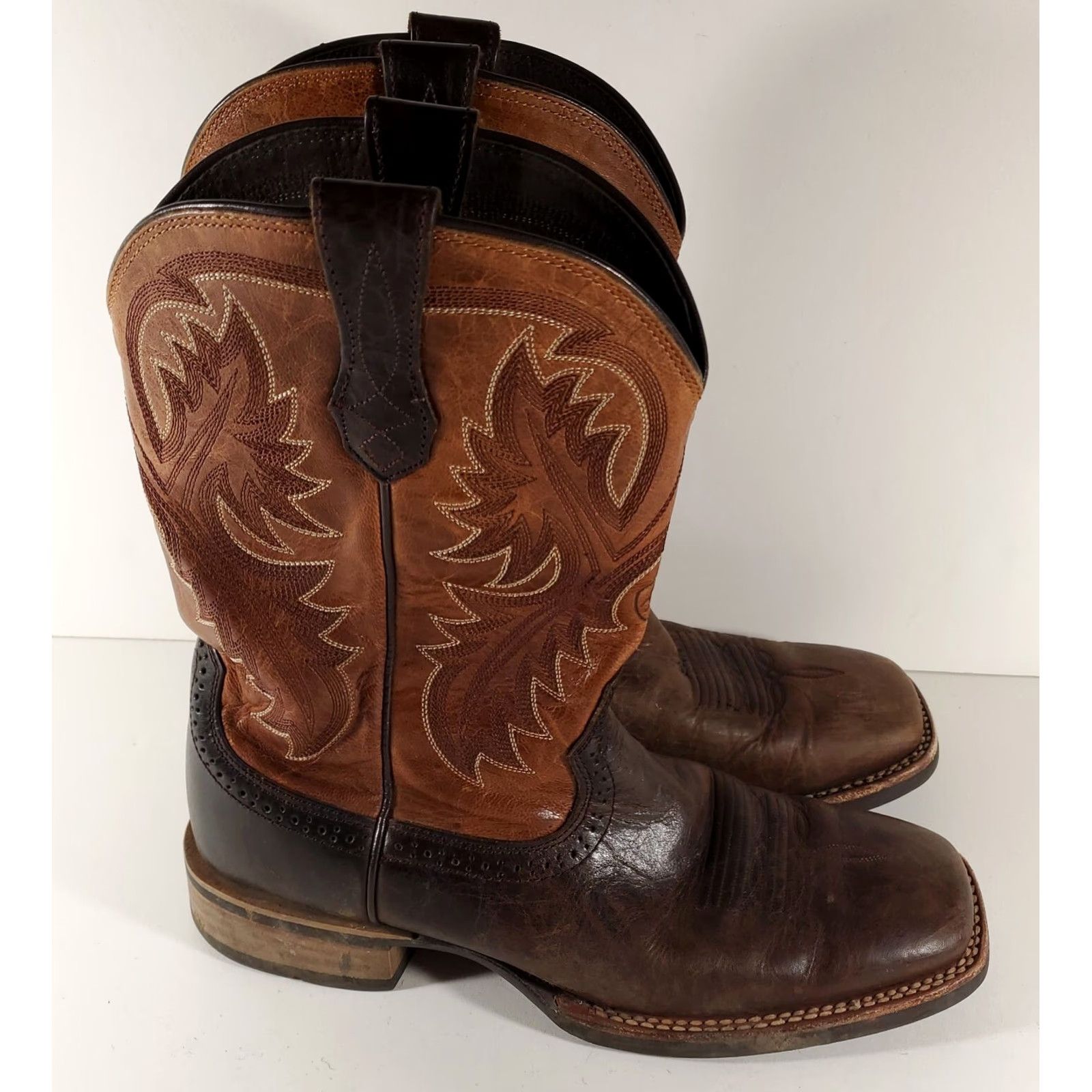 Ariat Ariat Quickdraw Boots Leather Cowboy Western Brown Mens 9.5 Boots Mens Brown 9.5 Ariat Quickdraw Western Cowboy Leather Shoes Size US 10 / EU 43 - 4 Thumbnail