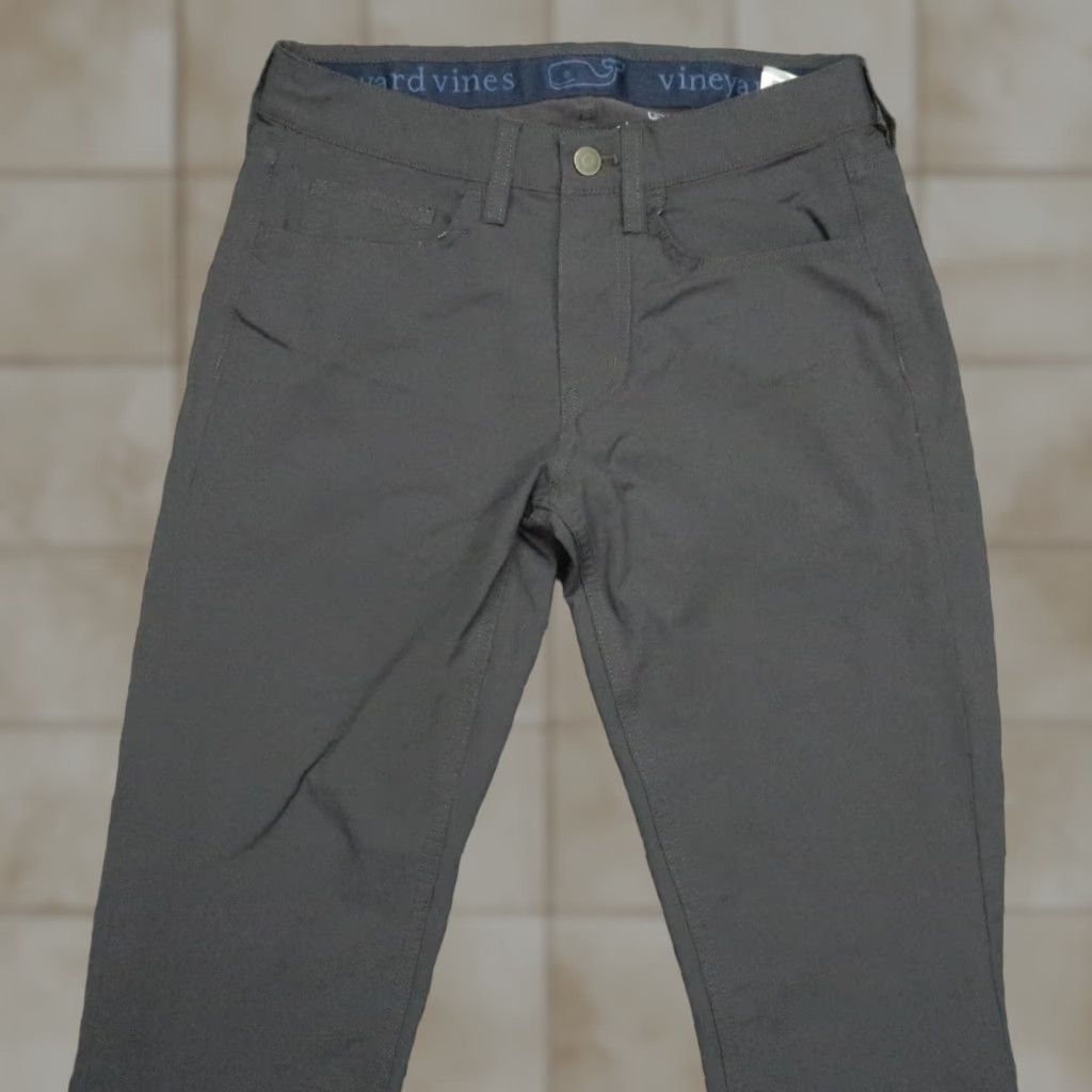 Vineyard Vines Vineyard Vines Pants Men 28x32 Gray OTG Performance Trouser Chino Strech Size US 28 / EU 44 - 1 Thumbnail