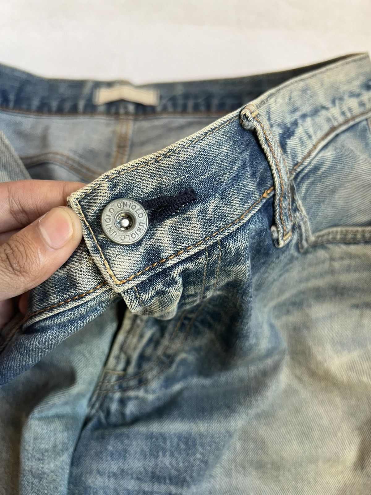 Uniqlo Selvedge Uniqlo Rusty Distressed Denim Regular Fit Size US 36 / EU 52 - 7 Thumbnail