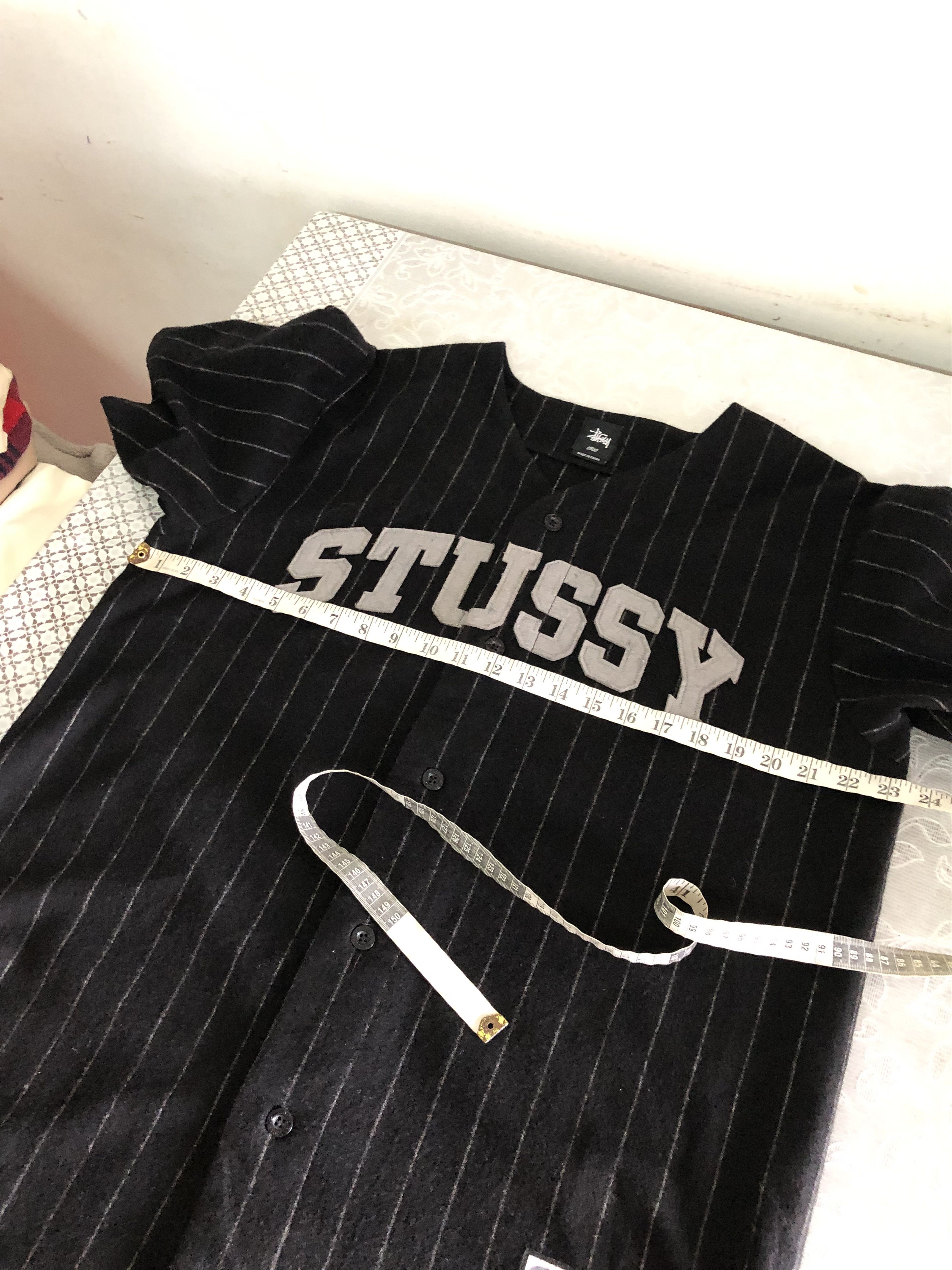 Stussy Rare🥷 Stussy Baseball Wool Shirt Size US L / EU 52-54 / 3 - 16 Thumbnail