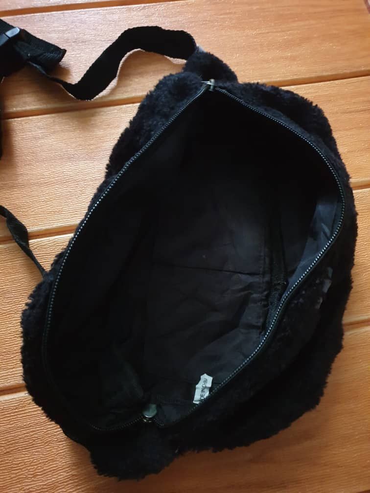 Ellesse Ellesse fur black sling bag Size ONE SIZE - 4 Thumbnail