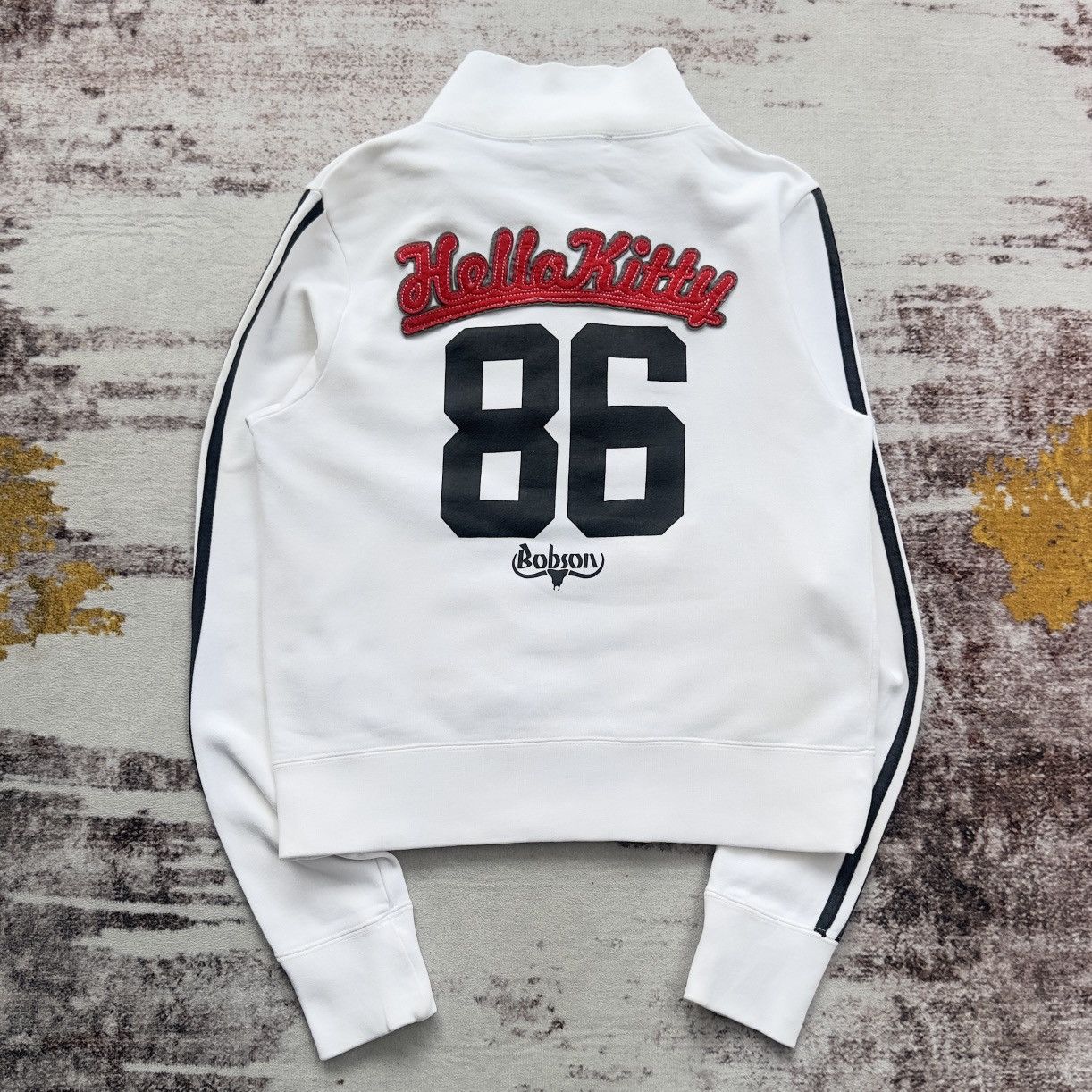 Japanese Brand VINTAGE HELLO KITTY X BOBSON WHITE ZIPPER SWEATSHIRT Size US XS / EU 42 / 0 - 5 Thumbnail