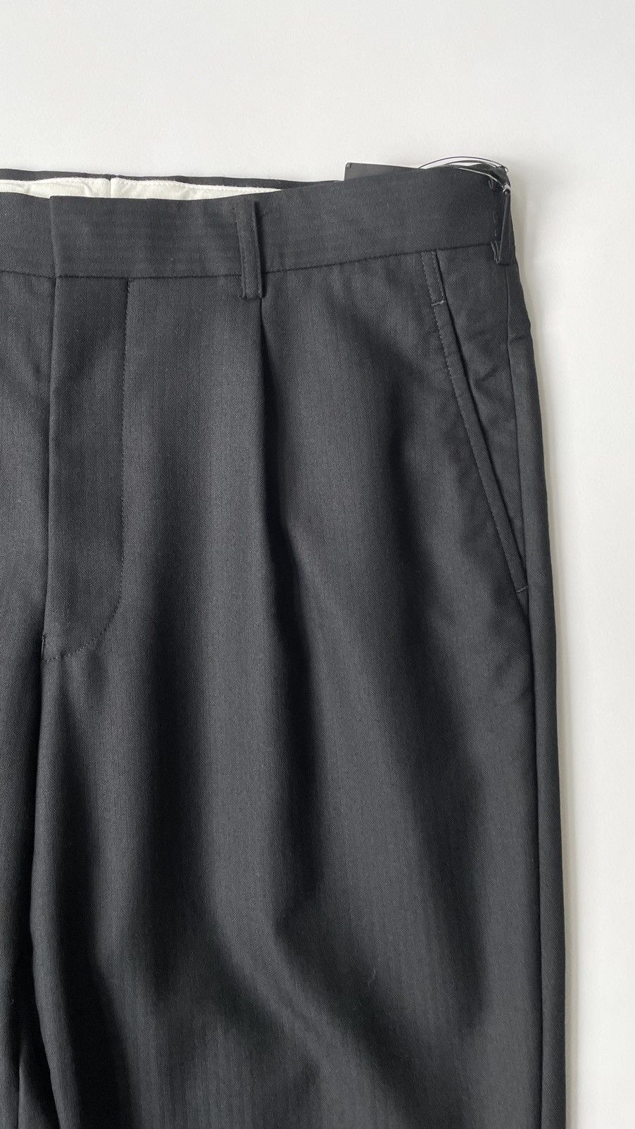 Comme des Garcons S/S 09 Black Chevron Pinstripe Wool Trousers Size US 34 / EU 50 - 8 Thumbnail