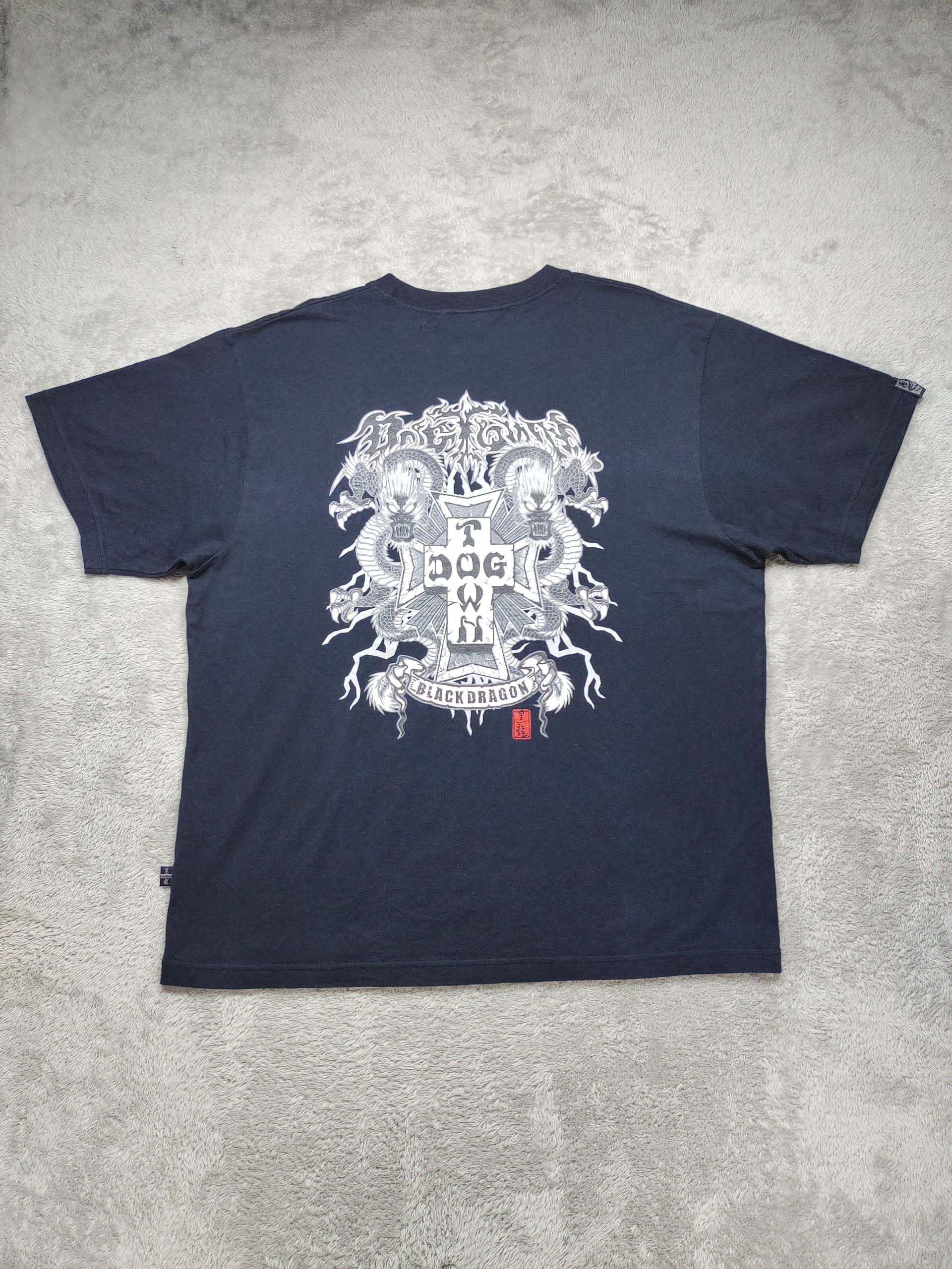Dogtown × Powell Peralta × Vintage VINTAGE FADED Y2K DOG TOWN BLACK DRAGON T SHIRT Size US XL / EU 56 / 4 - 2 Thumbnail