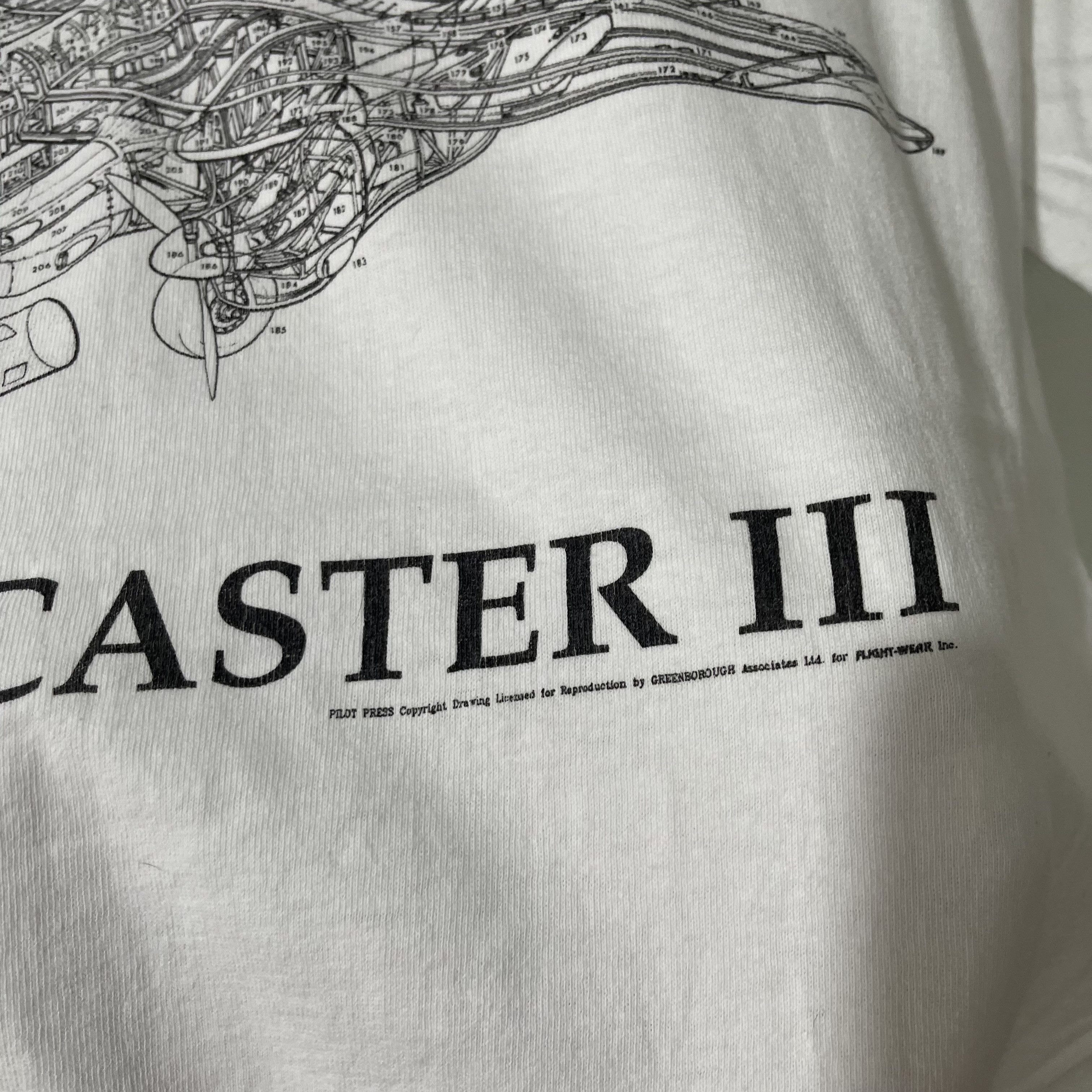 Vintage Vintage 90s Lancaster III T-Shirt Size US L / EU 52-54 / 3 - 3 Thumbnail