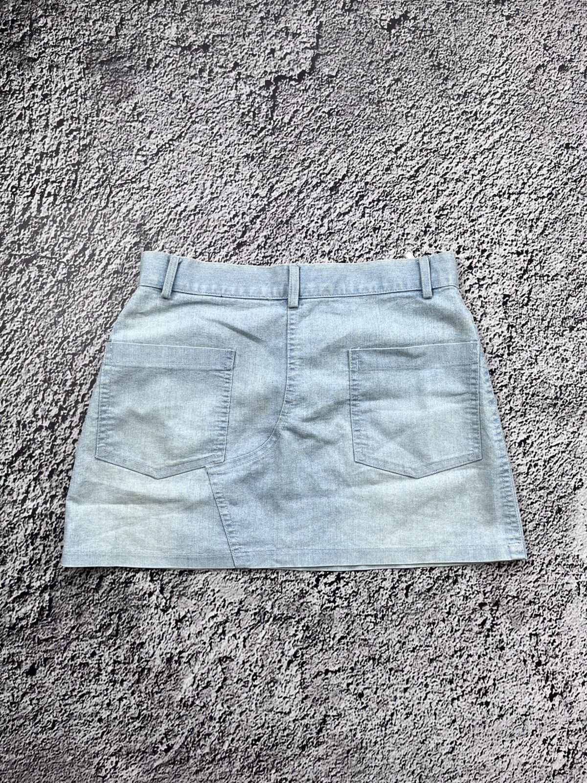 Vintage Vintage 90s Zip Pockets Faded Mini Skirt Juicy Vibe Size 26" / US 2 / IT 38 - 3 Thumbnail
