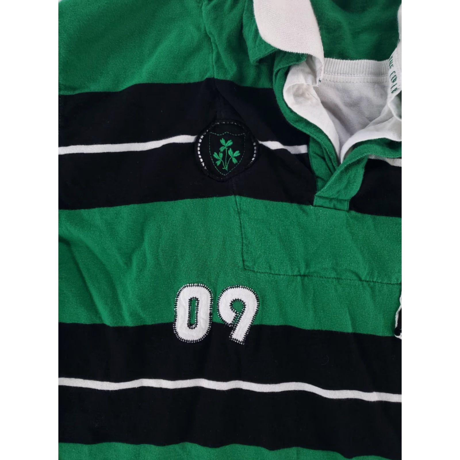 Vintage Landsdowne Rugby Shirt Short Sleeve Ireland Striped Green Black Mens XXL Total 2XL Men Green Ravens? Size US XXL / EU 58 / 5 - 3 Thumbnail