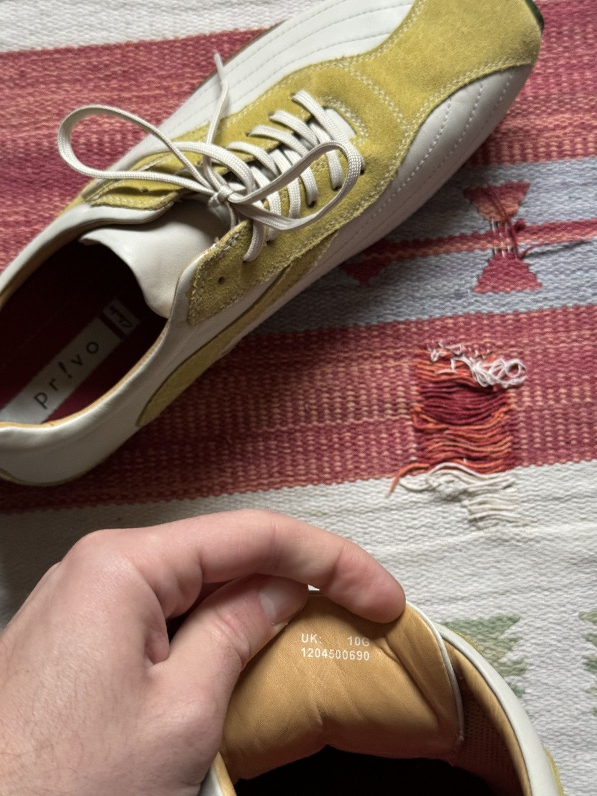 Clarks Vintage 00’s Clarks Privo y2k Japanese Low Leather Sneakers Size US 11.5 / EU 44-45 - 10 Thumbnail