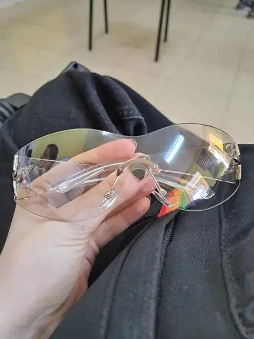 Electric Visual Clear Frame Trendy Star Rimless Sunglasess Size ONE SIZE - 1 Thumbnail