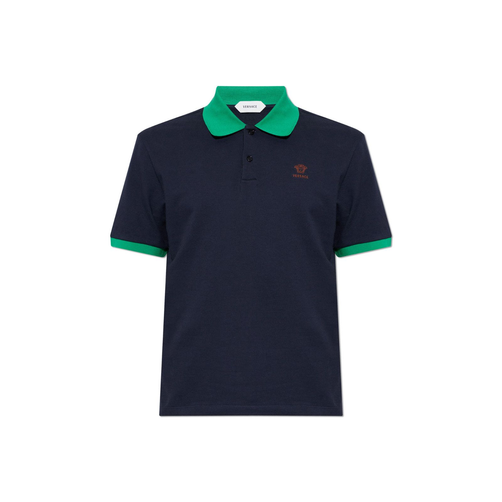 Versace VERSACE Navy Blue Cotton Polo New & Authentic (Men's size:S; Size US S / EU 44-46 / 1 - 1 Preview