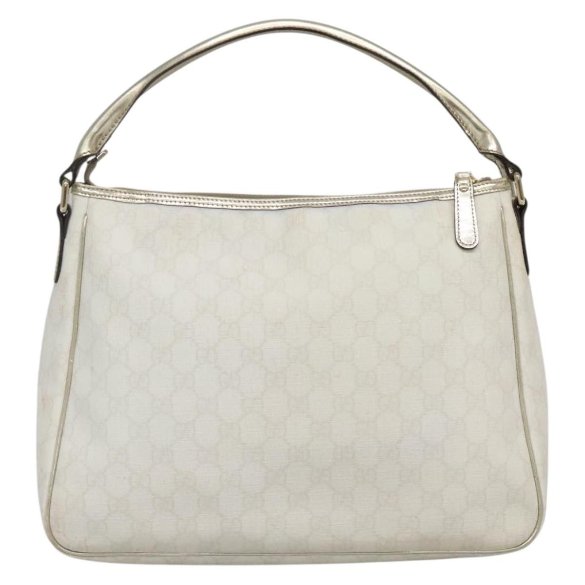 Gucci GUCCI GG Supreme Hand Bag Pvc White Gold Size ONE SIZE - 3 Thumbnail