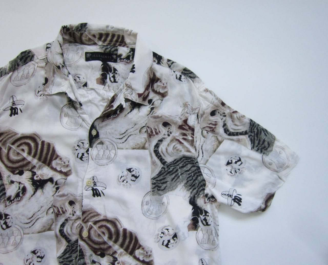 Allsaints Allsaints Akita SS Shirt Hawaiian Floral Tiger Beast Size US XL / EU 56 / 4 - 3 Thumbnail