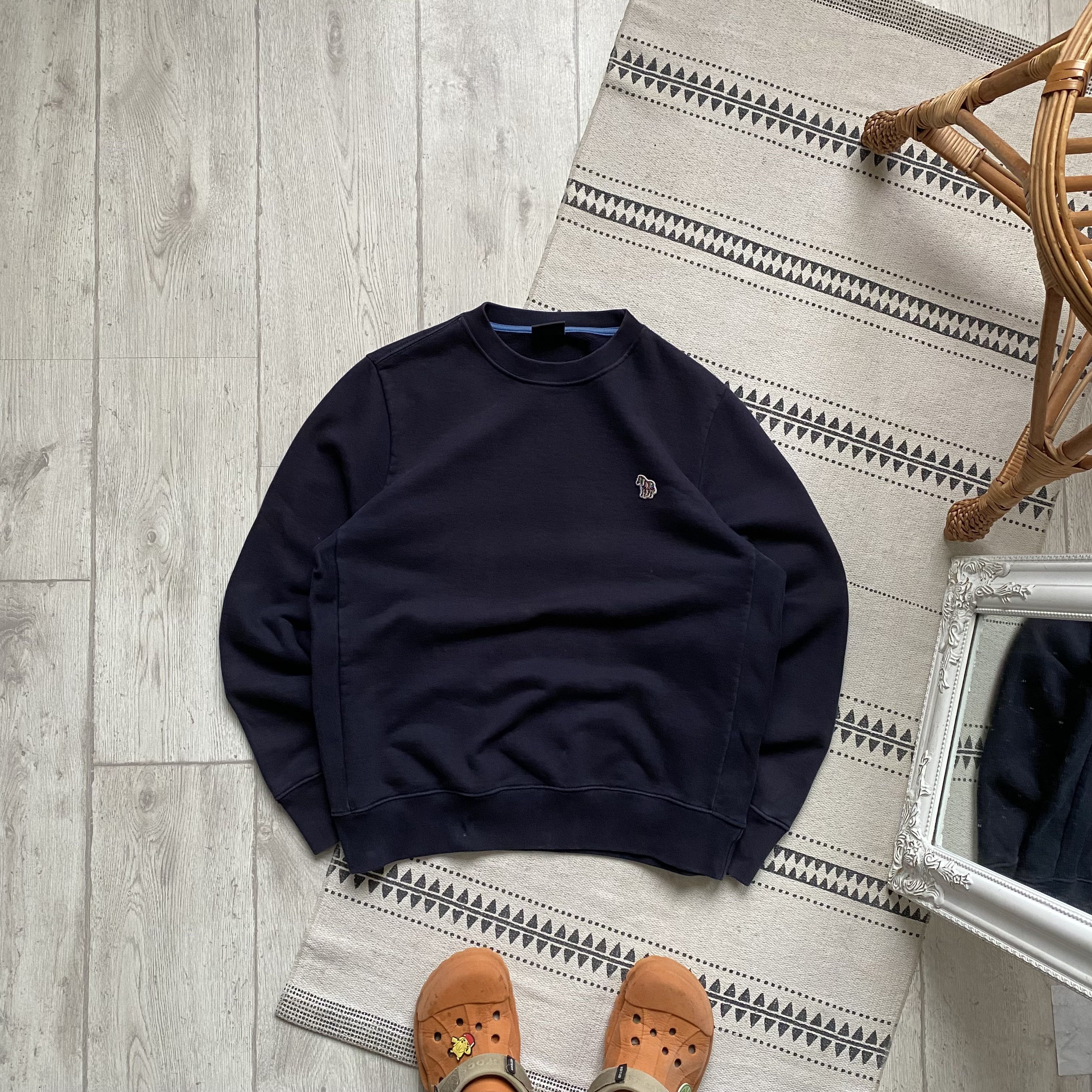 💎Vintage Designer Paul Smith heavy sweatshirt Zebra logo