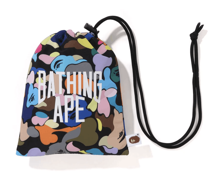 Bape Bape MULTI CAMO NYC LOGO KINCHAKU BAG Size ONE SIZE - 1 Thumbnail